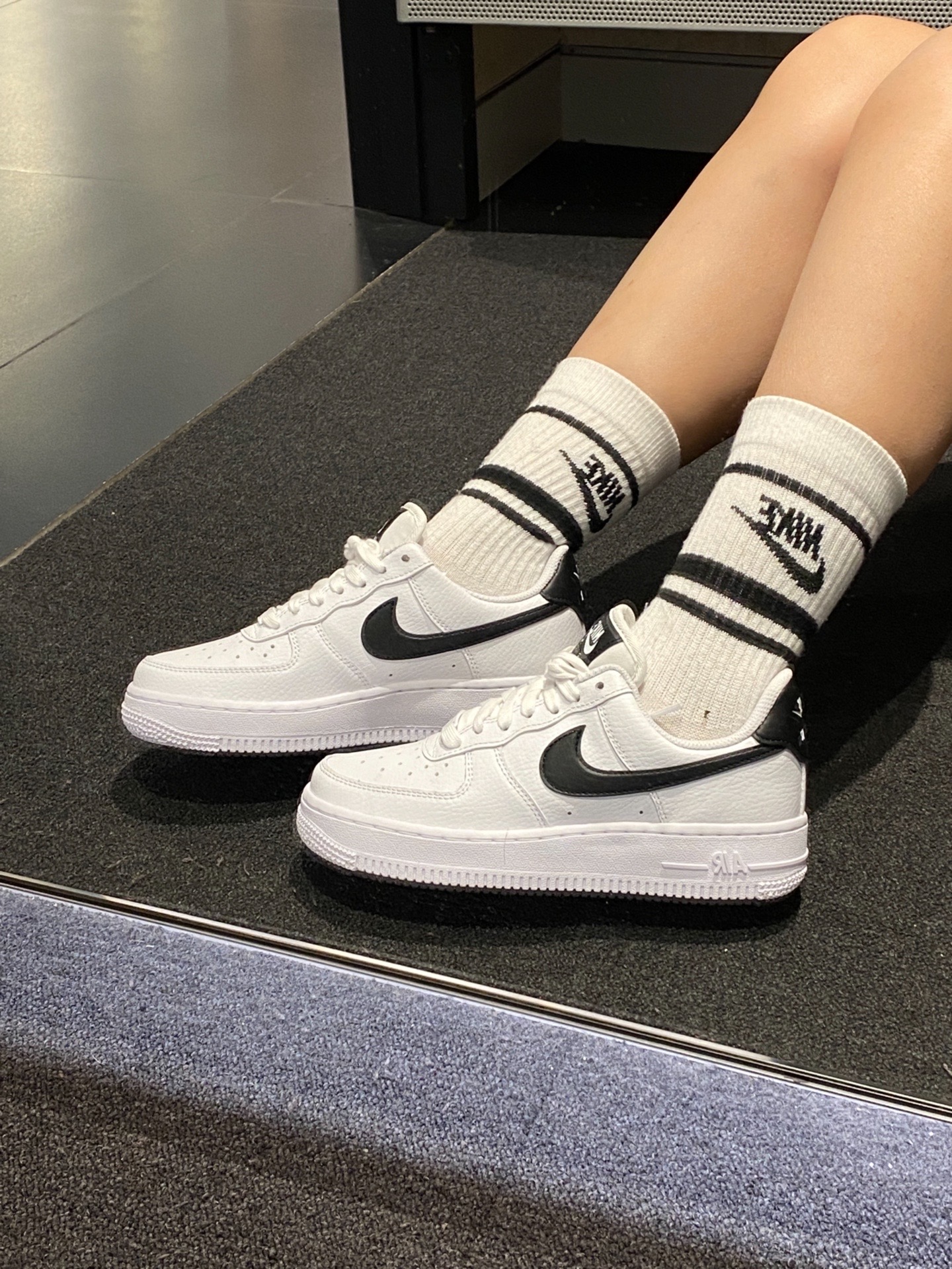 nike 黑白 耐克空军一号 9407