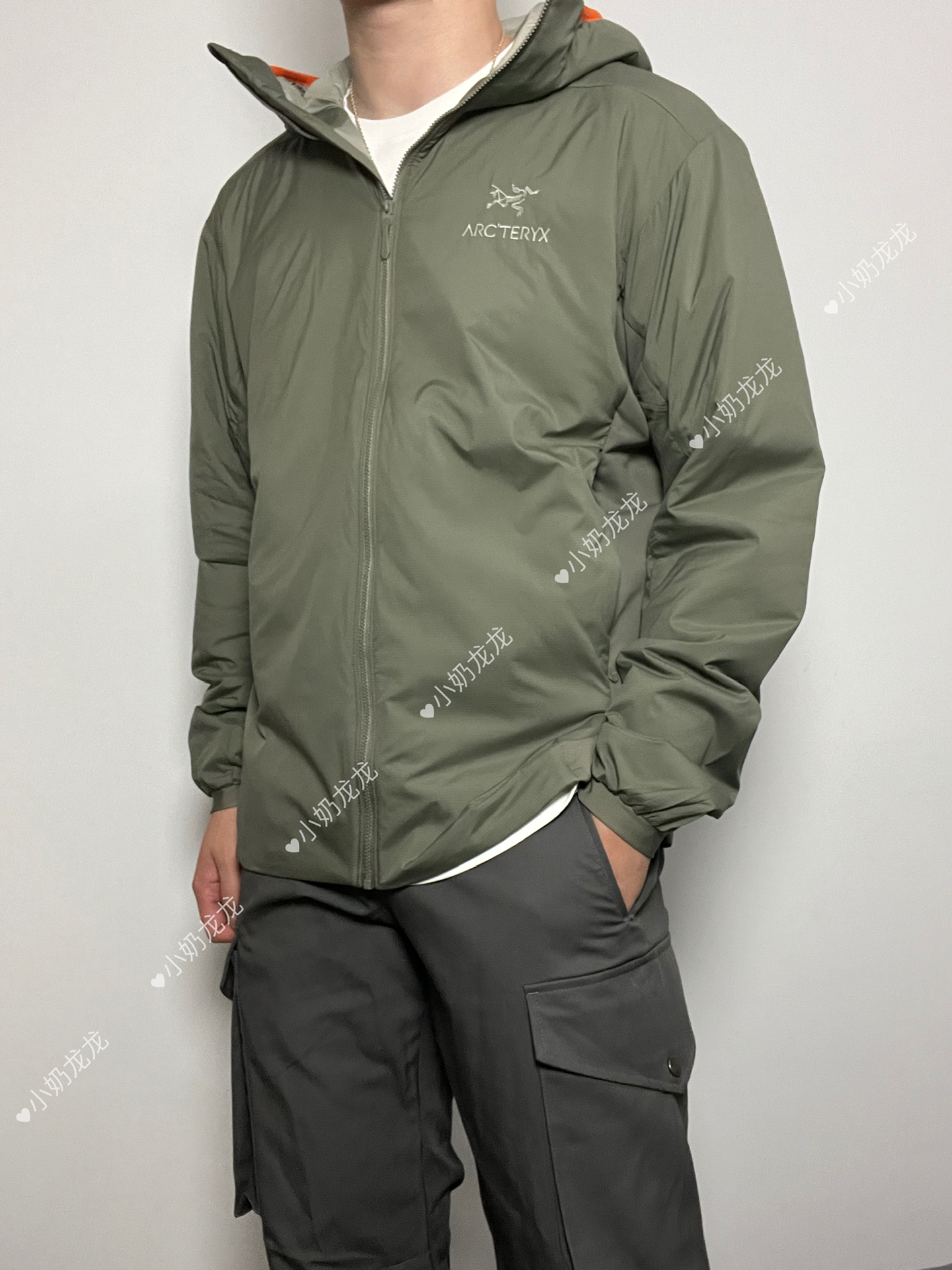 始祖鸟 atom lt hoody 幽雾绿