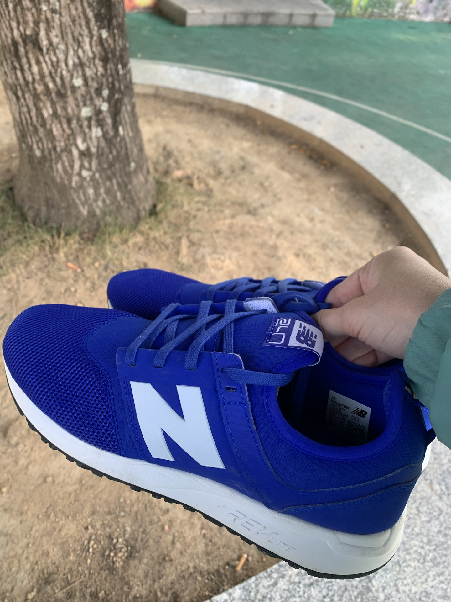 新百伦克莱因蓝配色休闲运动鞋