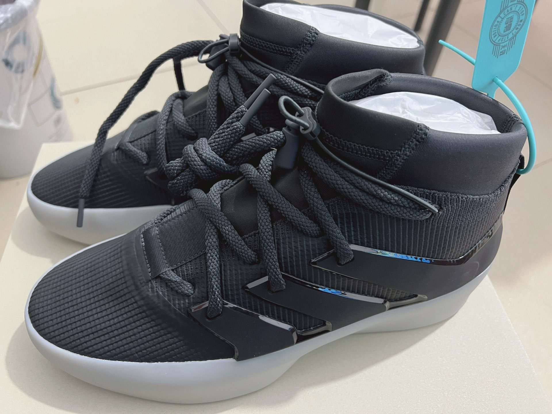 custom review-Adidas Fear Of God Athletics I Basketball Carbon