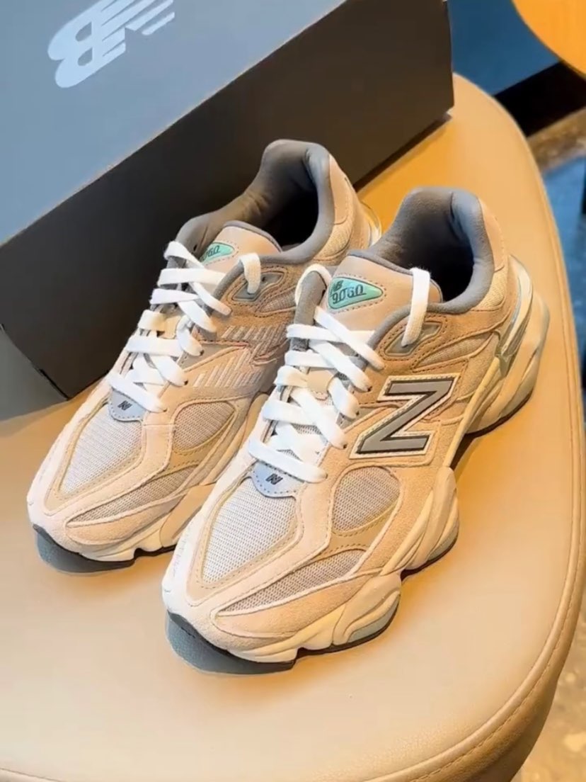 custom review-New Balance NB 9060 Casual Shoes Unisex Low Top Light Gray