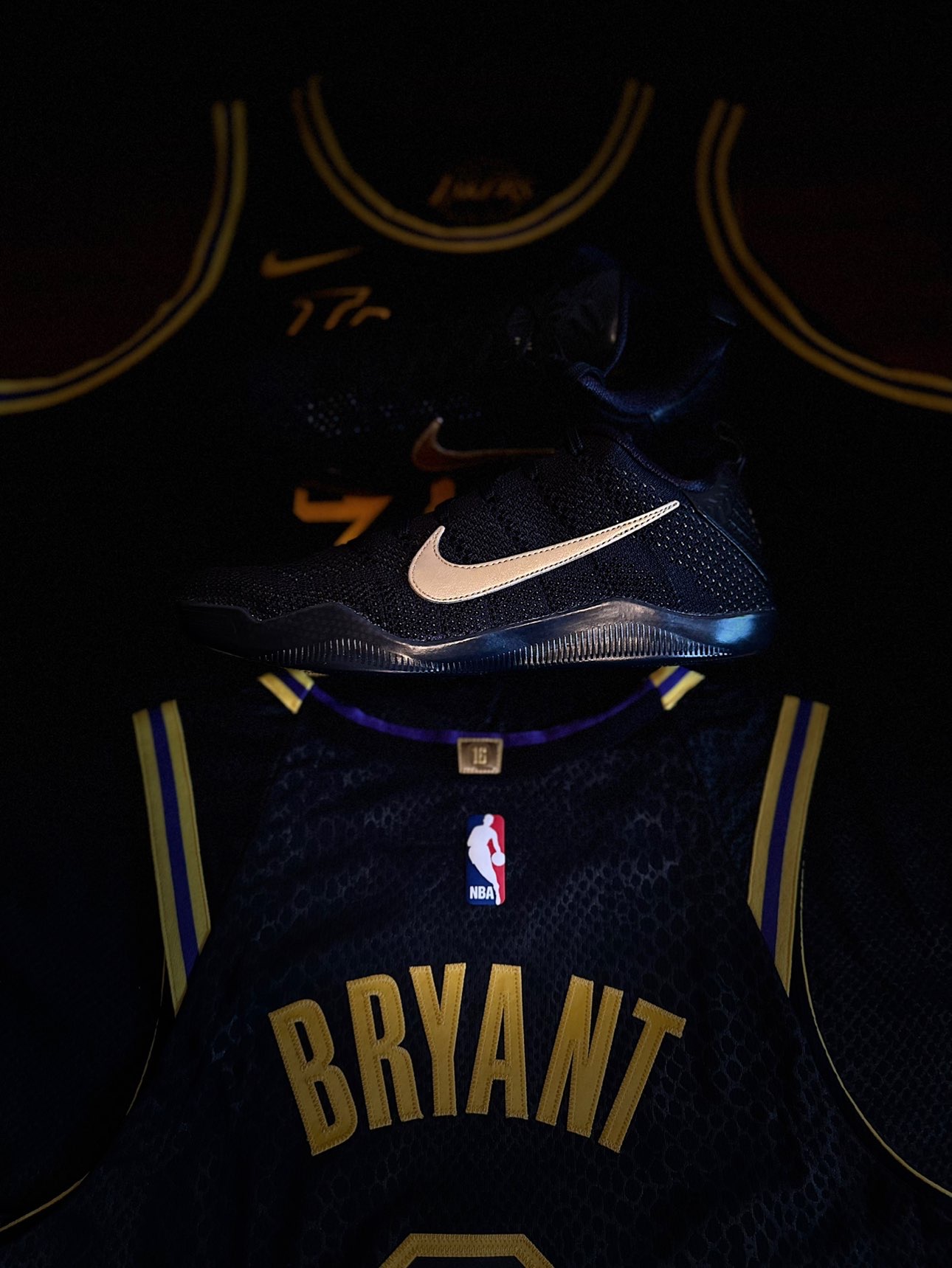 科比蛇纹球衣 黑曼巴球衣 球员版 au 黑曼巴