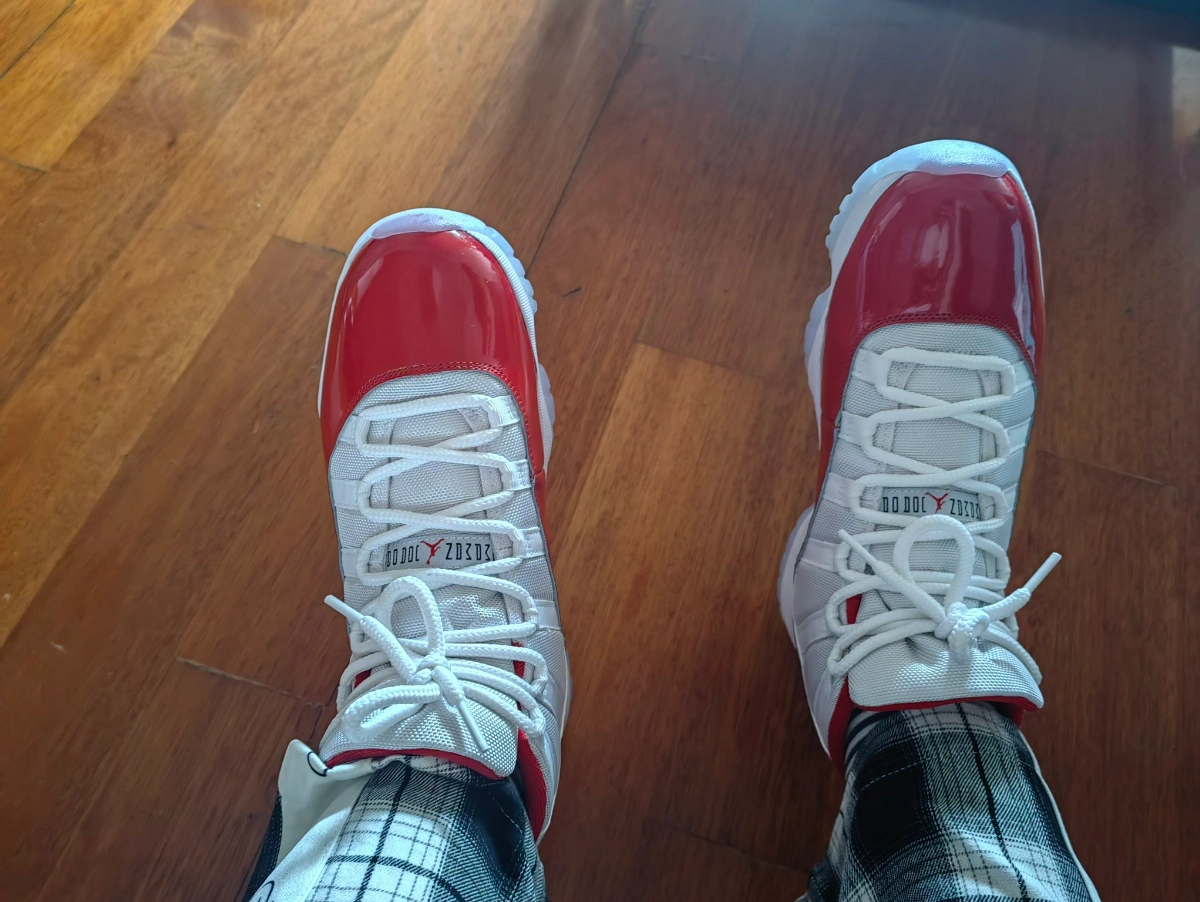 custom review-Jordan 11 Retro Cherry 2022 Men's