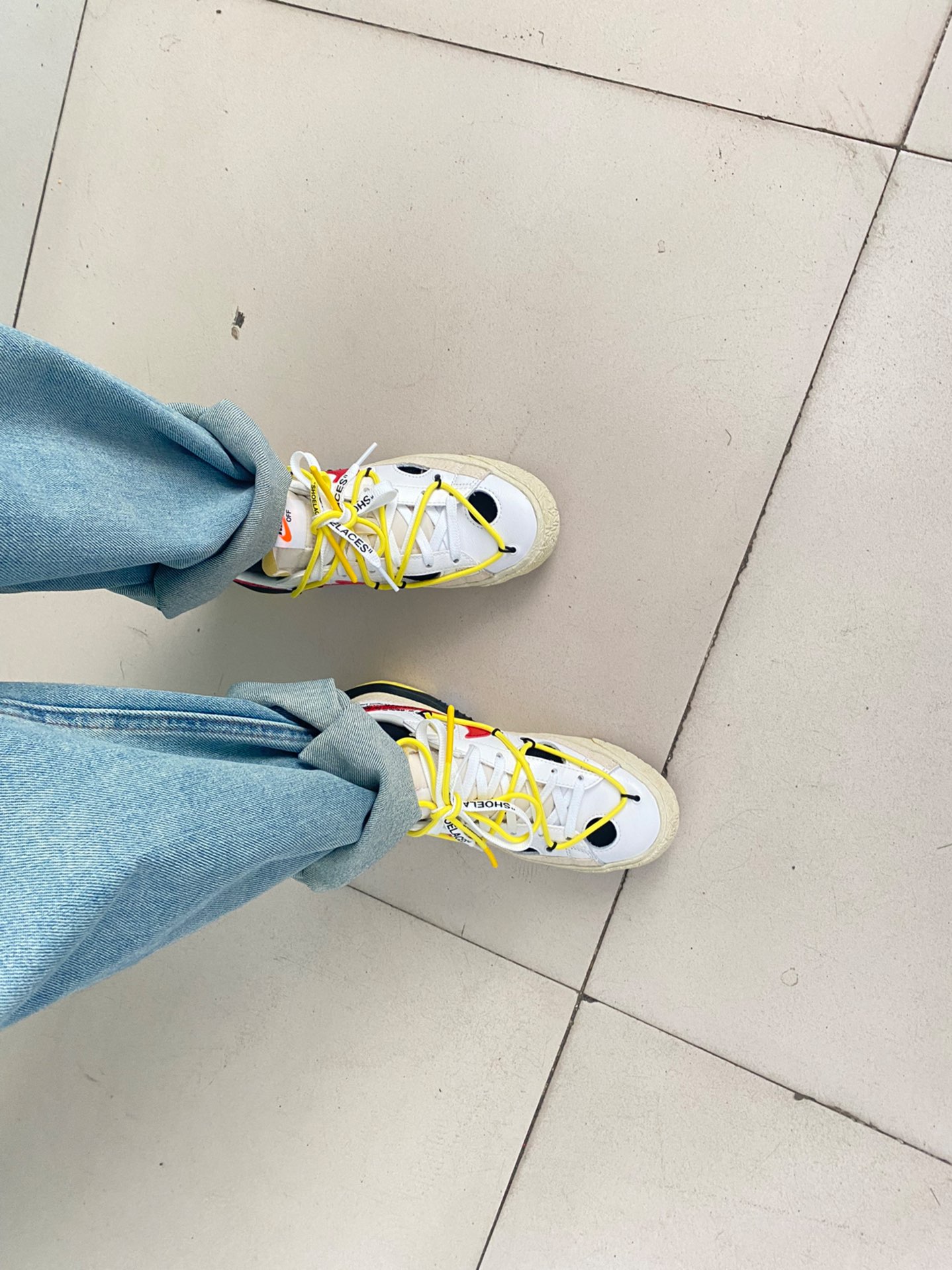 custom review-Nike X Off White Blazer Low 'White University Red'