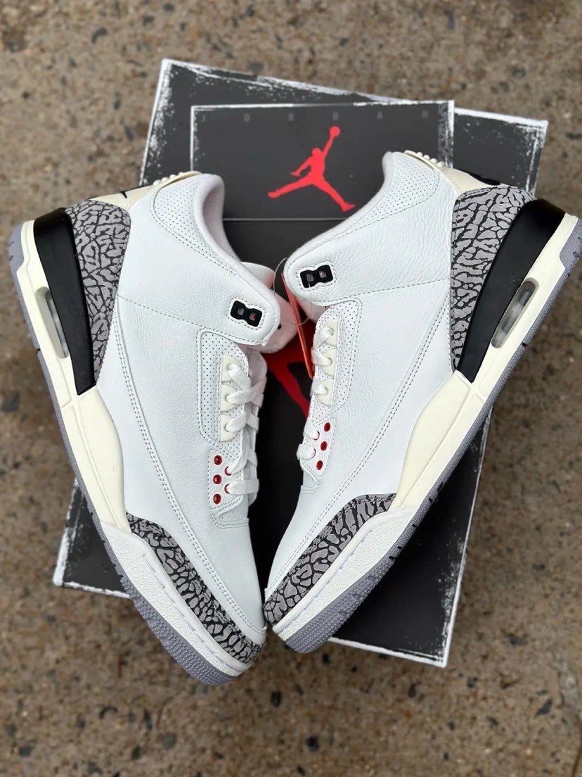 Jordan 3 Retro White Cement Reimagined - POIZON