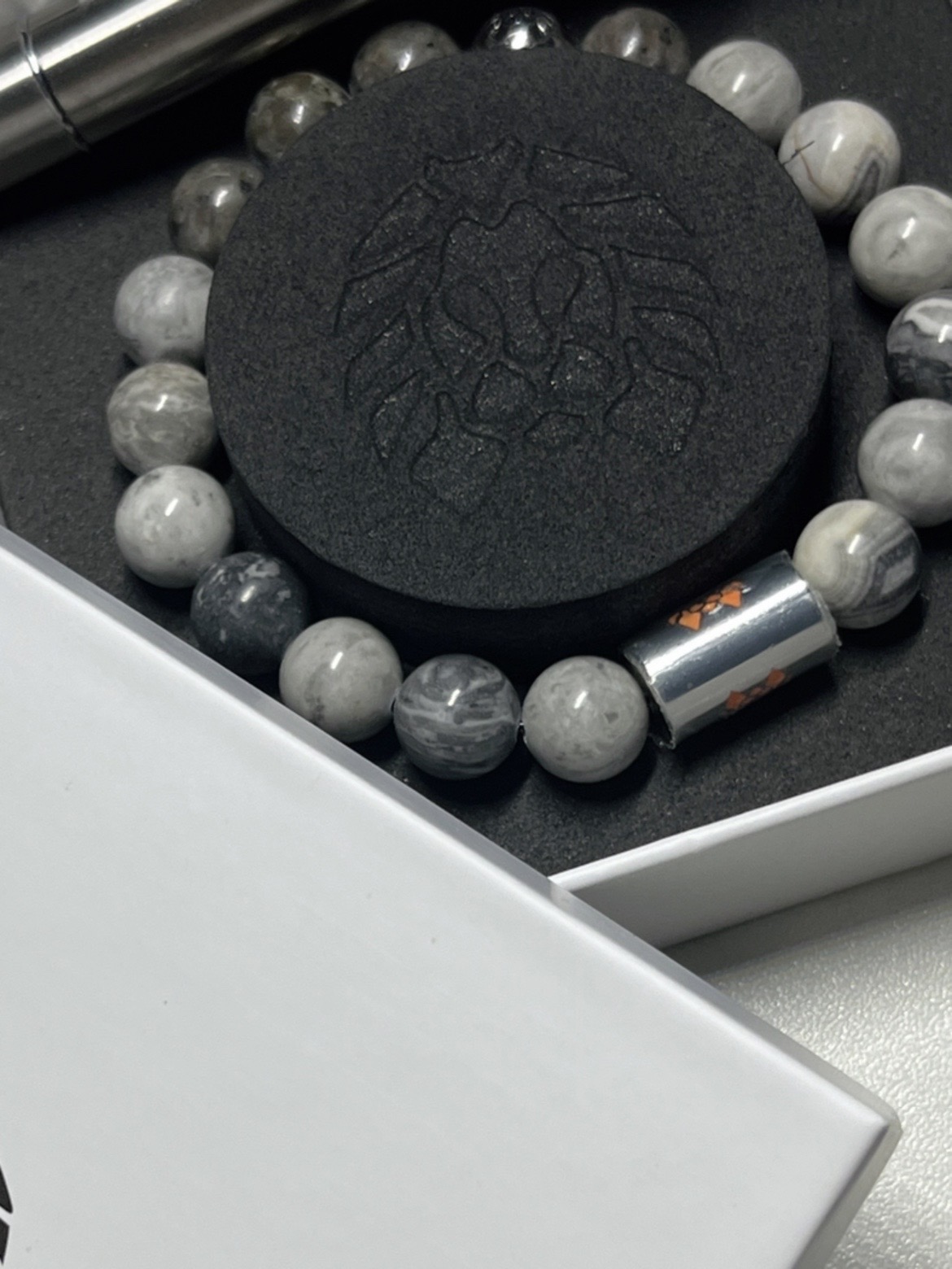 小狮子手链 火焰石手串真的好绝