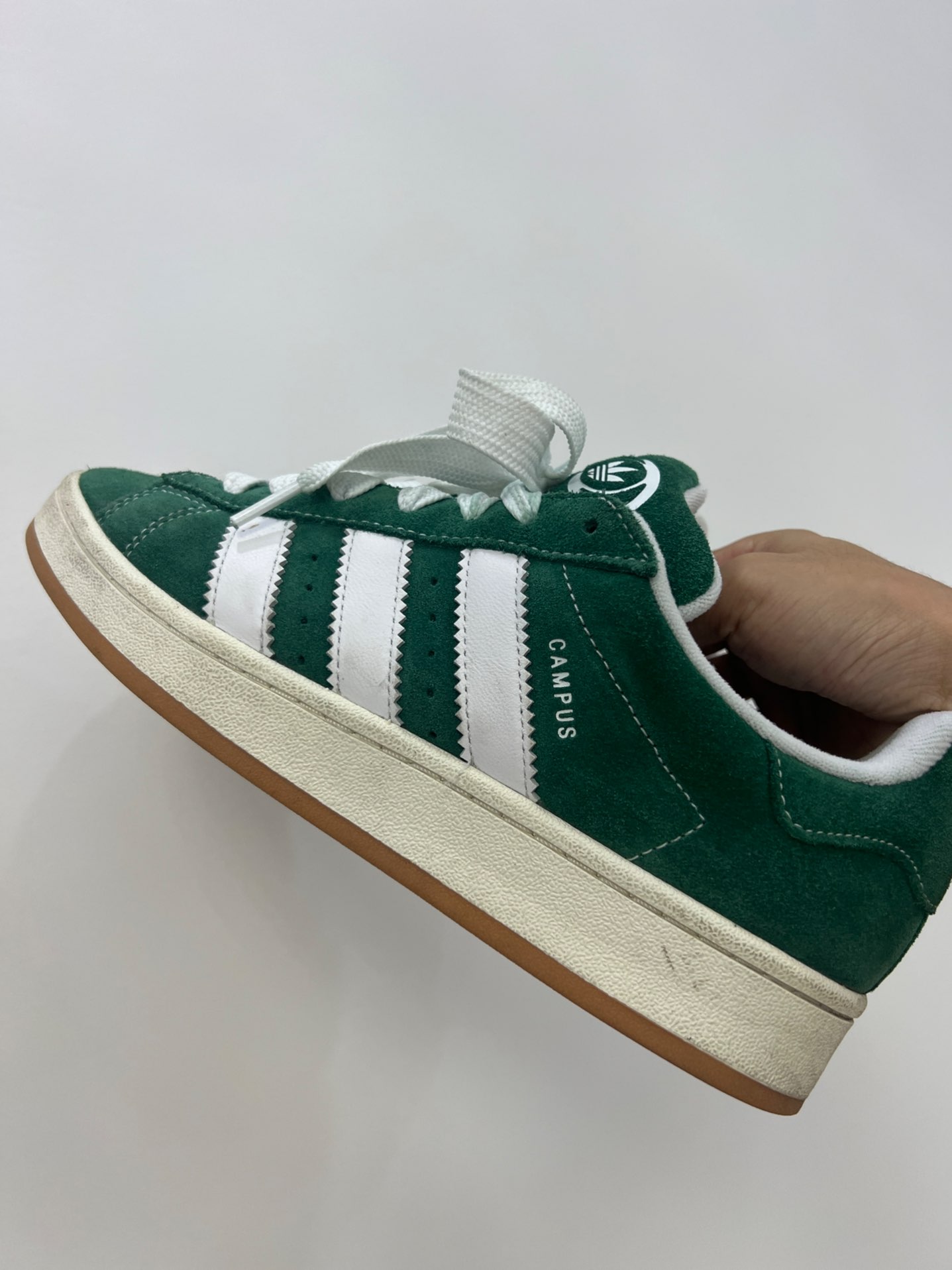 custom review-Adidas Campus 00s Dark Green Cloud White Men's