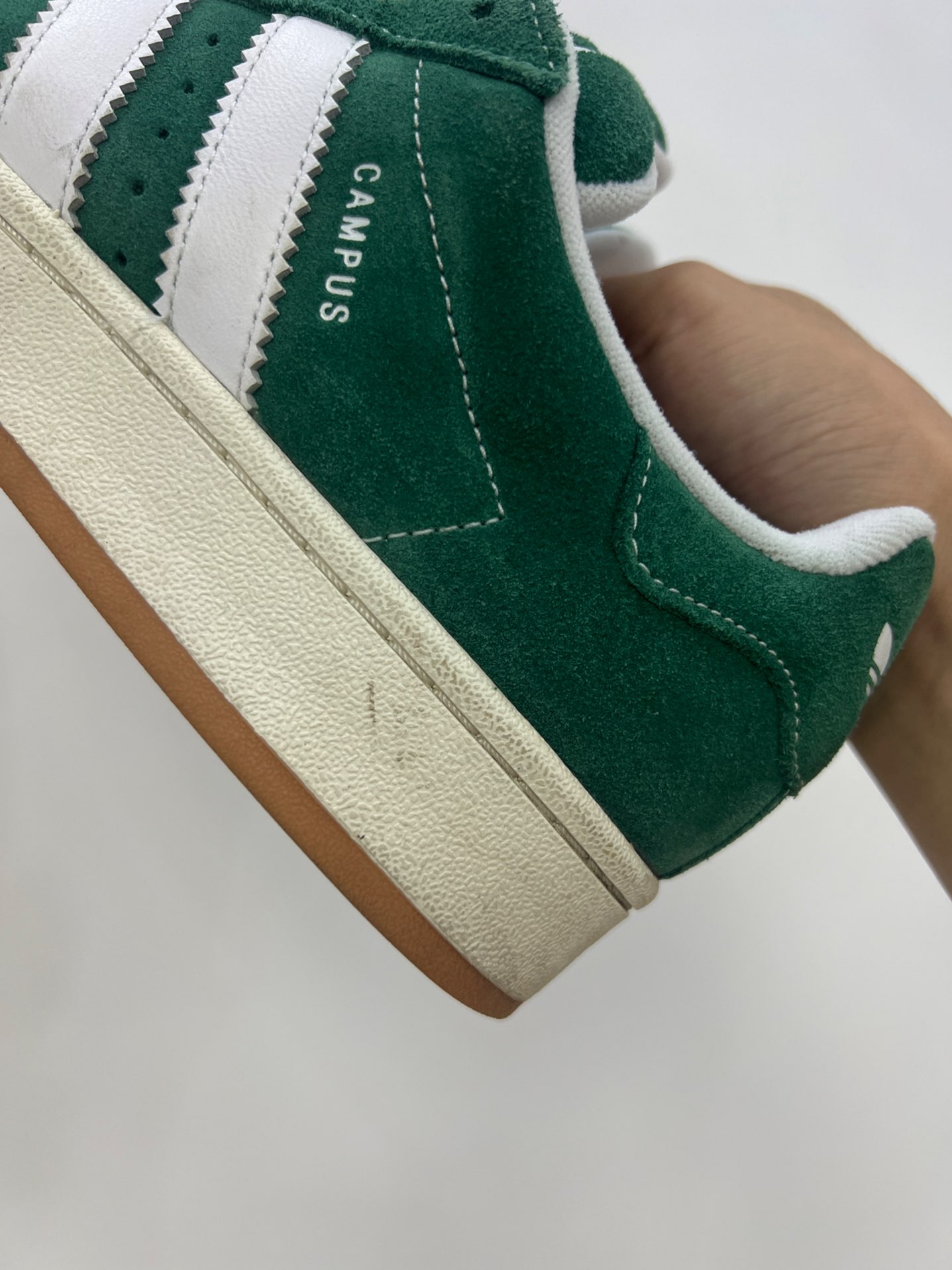 custom review-Adidas Campus 00s Dark Green Cloud White Men's