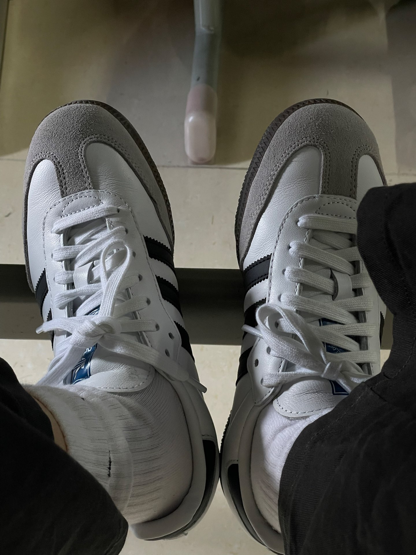 custom review-adidas originals Samba OG Cloud White Core Black