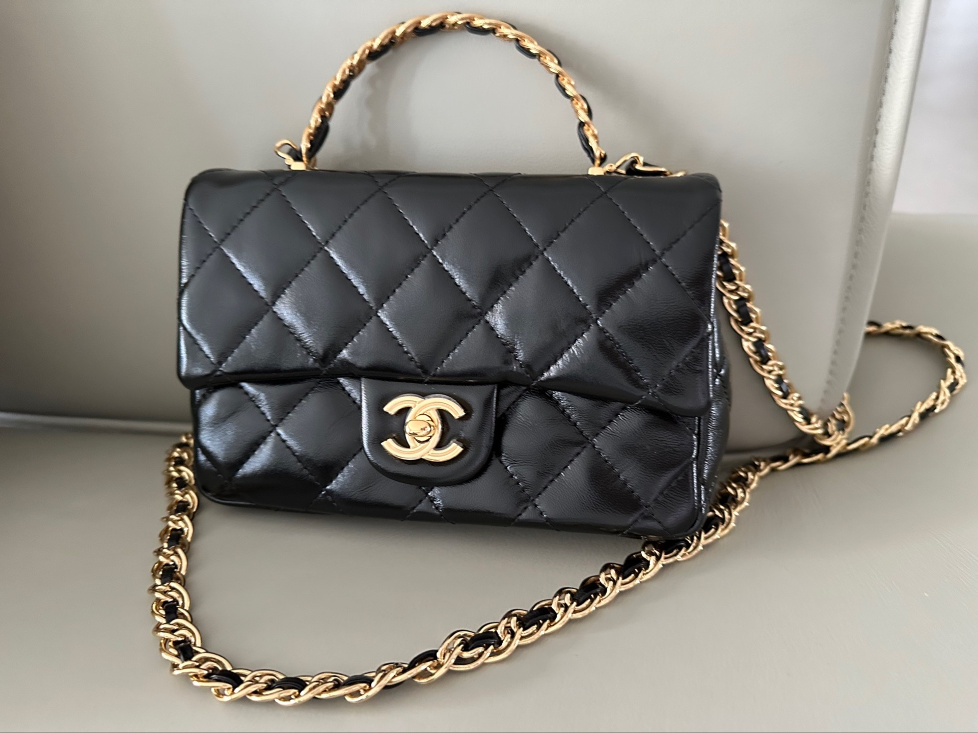 香奈儿23a手柄cf大mini