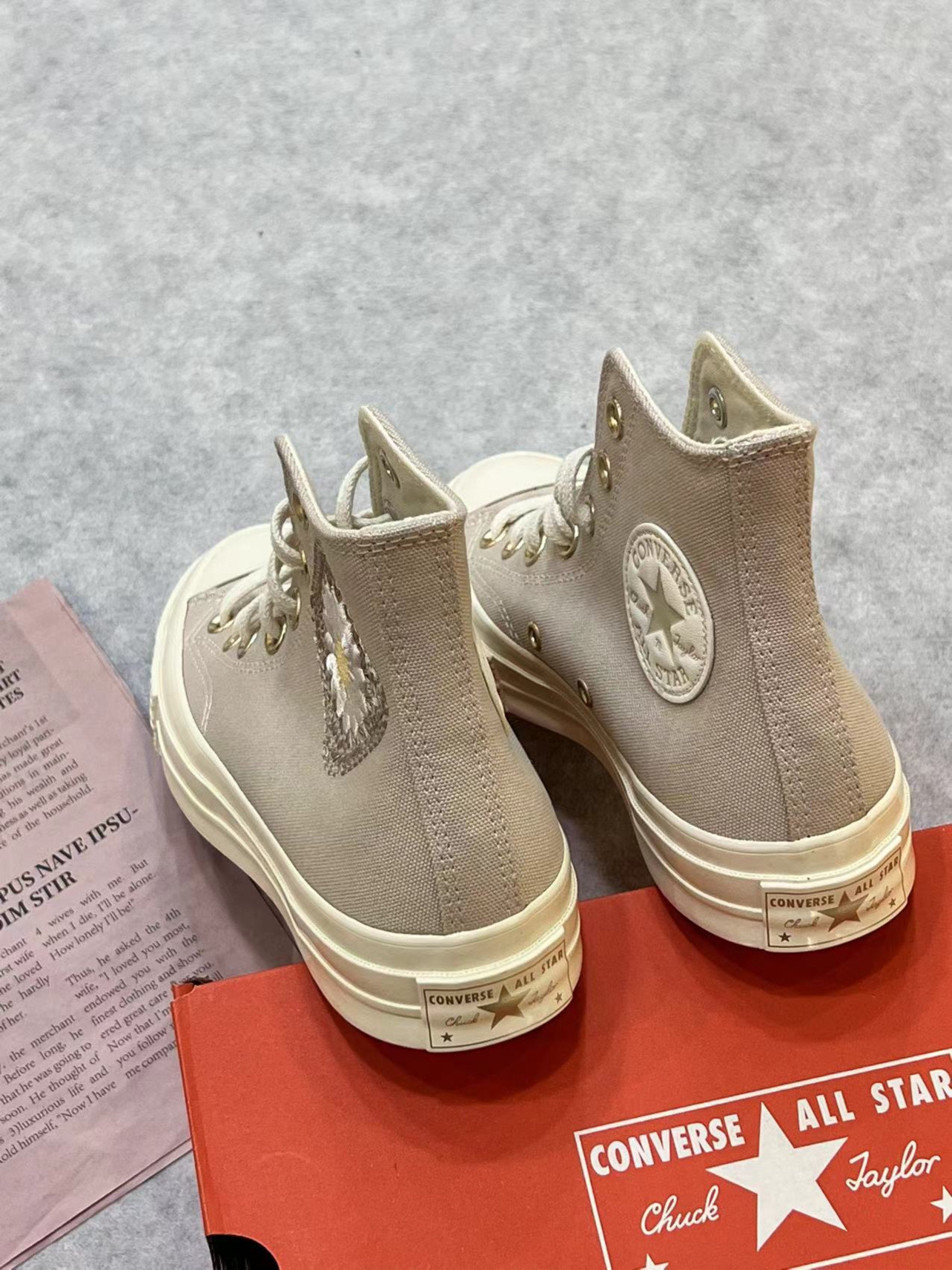 converse 刺绣小雏菊1970s高帮