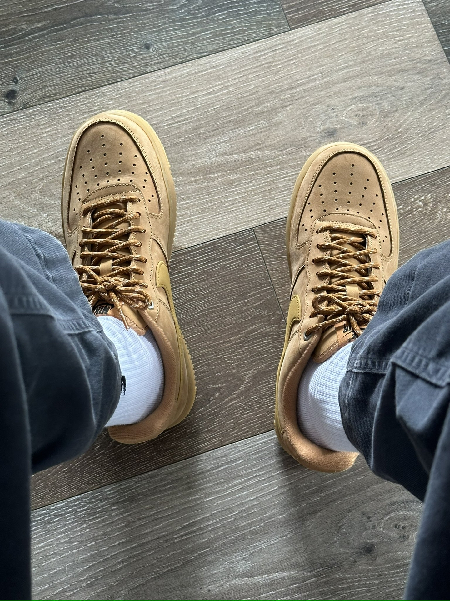 Nike Air Force 1 Flax Wheat Women's - POIZON
