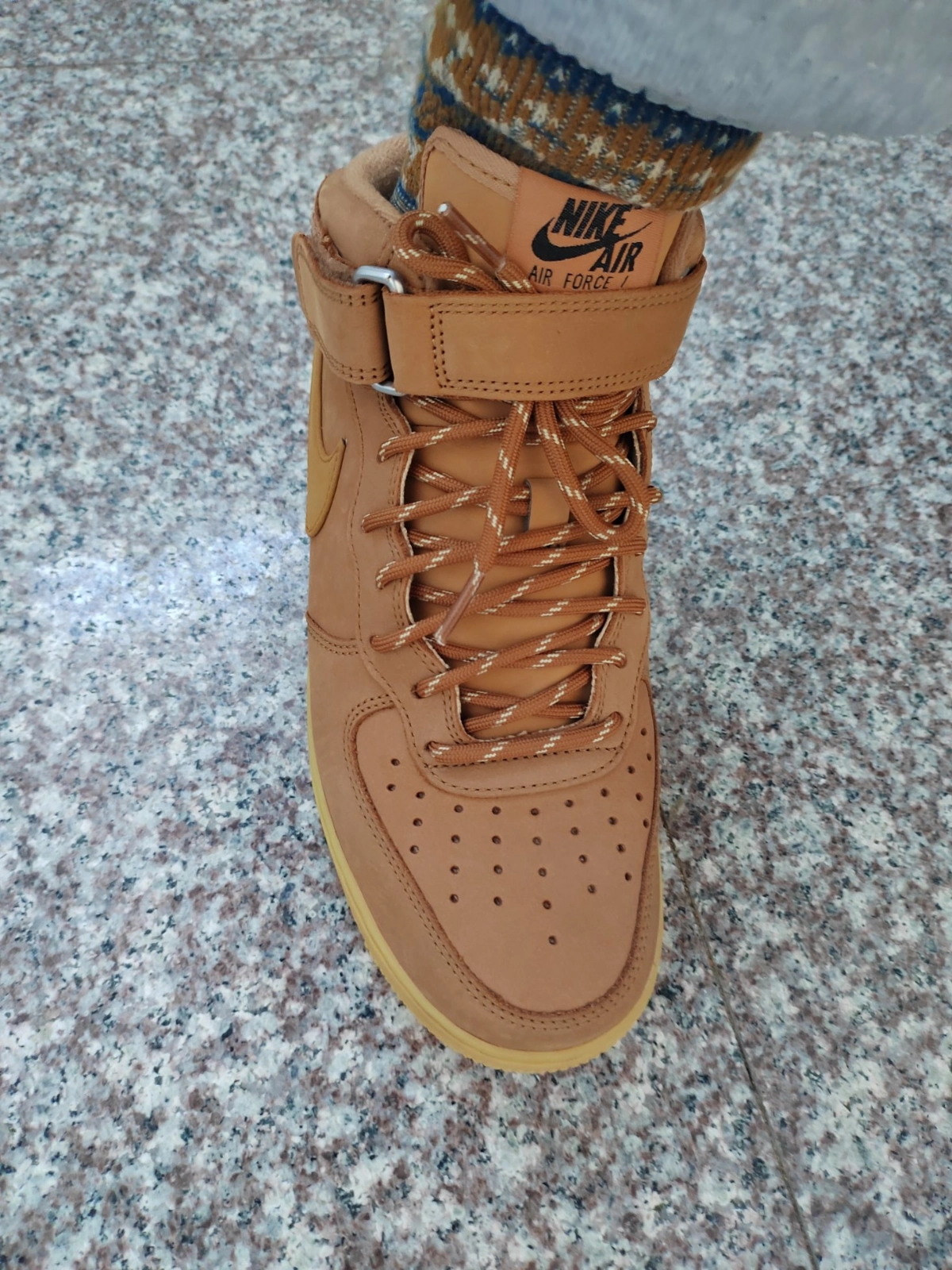 custom review-Nike Air Force 1 Mid '07 'Flax'