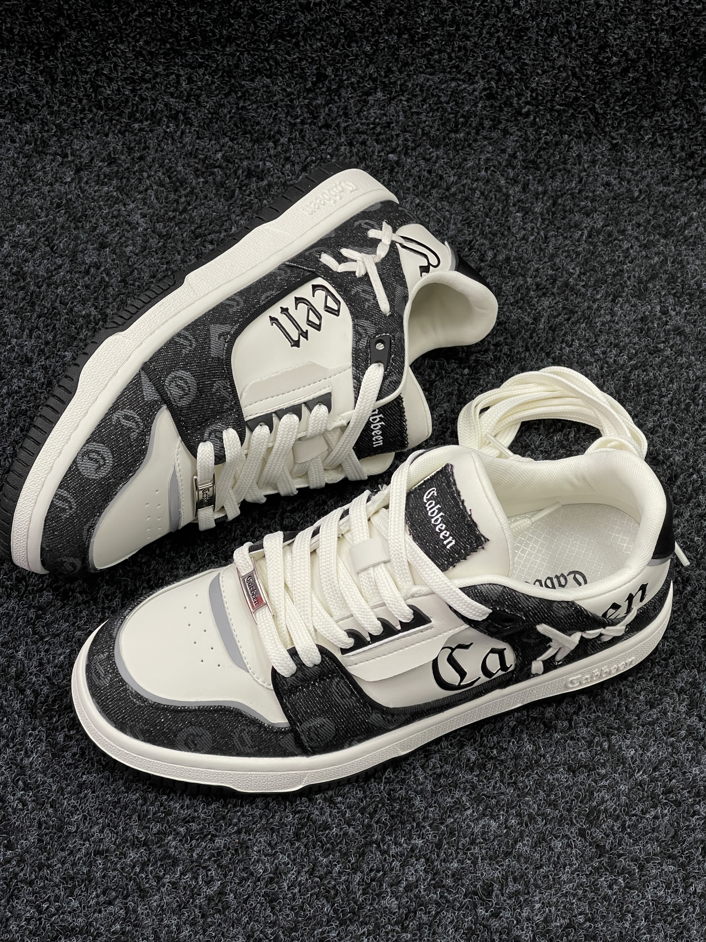 敲百搭的黑白熊猫 腰果花板鞋