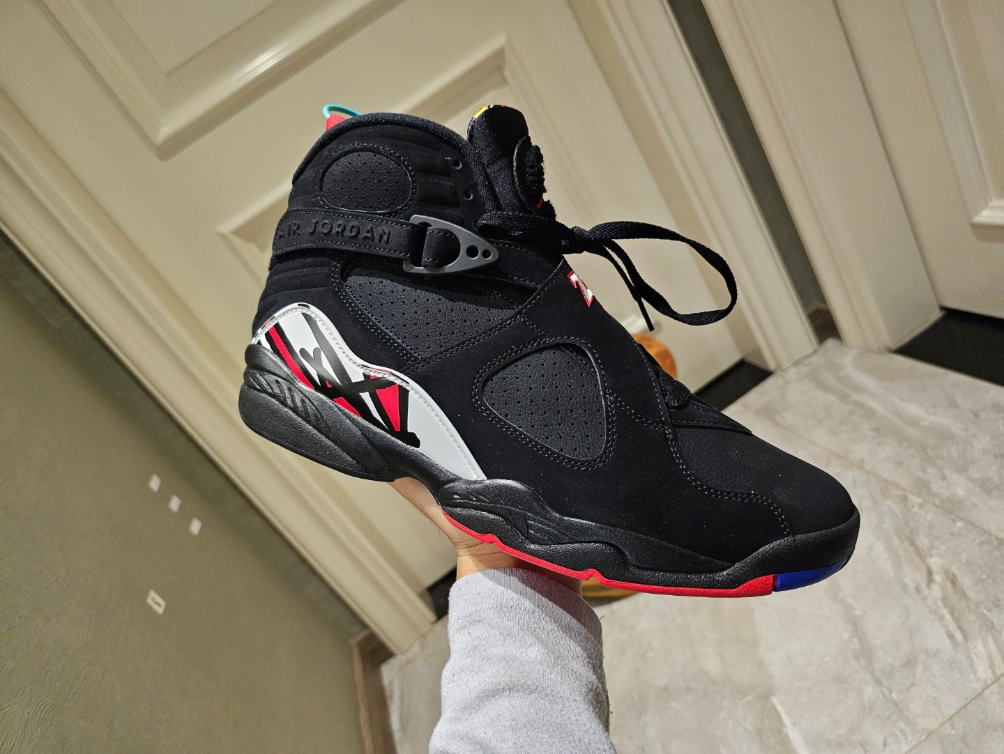 custom review-JORDAN Air Джордан 8 Винтажные Баскетбольные Кроссовки Высокие Унисекс