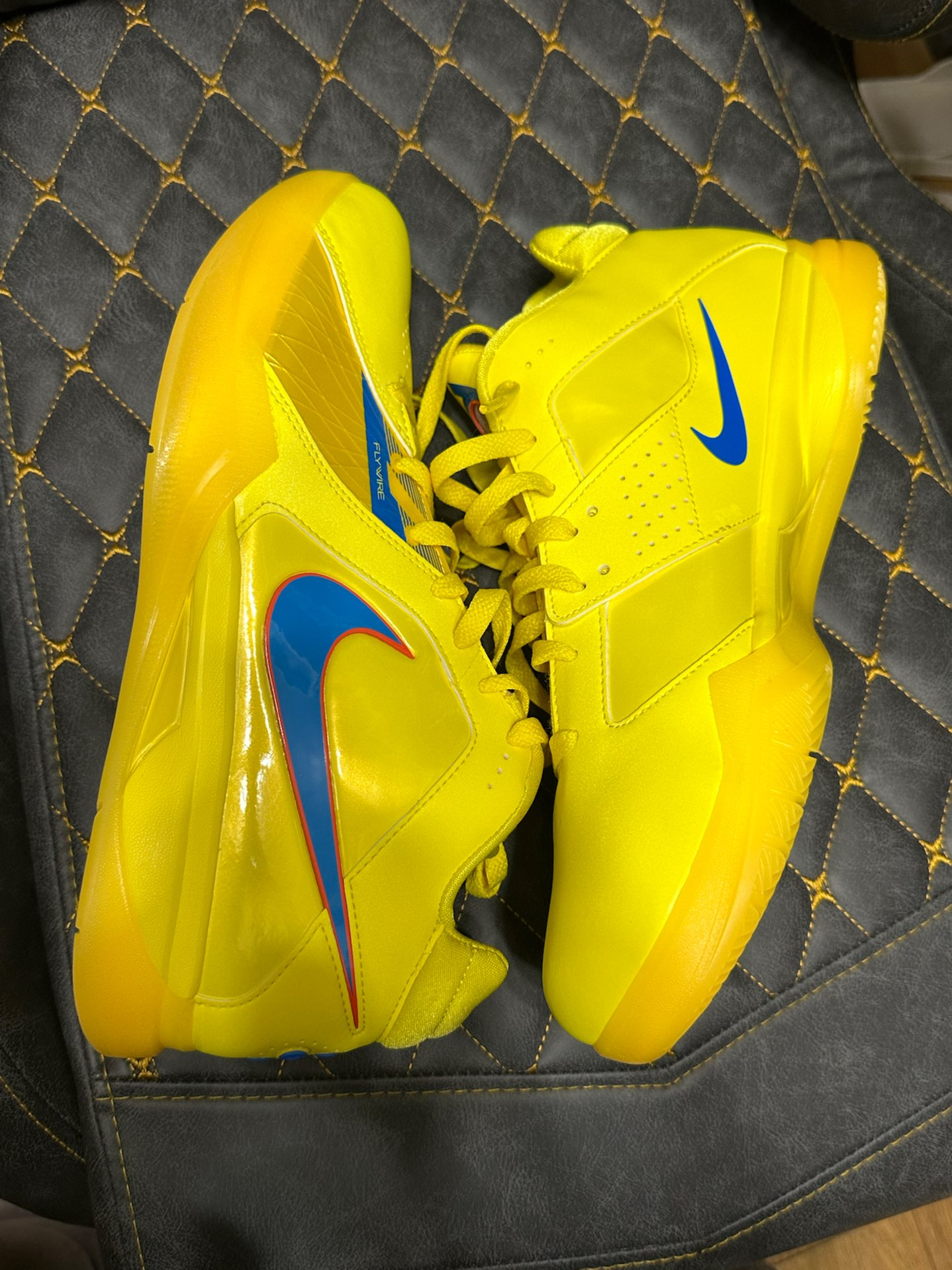 custom review-Nike KD 3 KD 3 'VIBRANT Yellow' Низкий Топ Винтажные Баскетбольные Кроссовки Мужские Желто-Синий