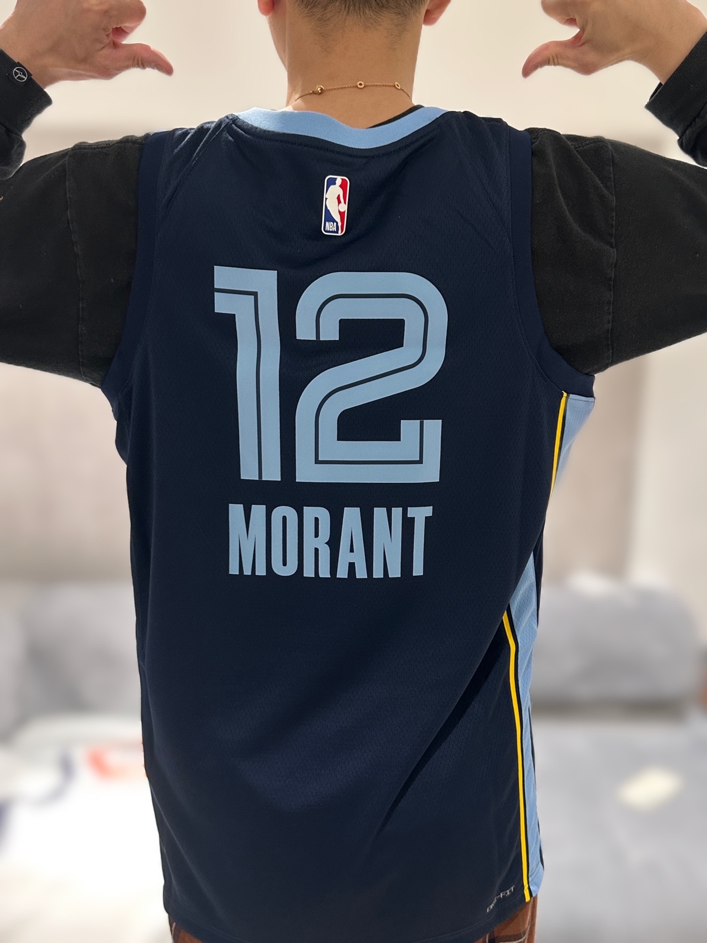 12号贾·莫兰特 孟菲斯灰熊队sw客场球衣 nba2022-2023赛季