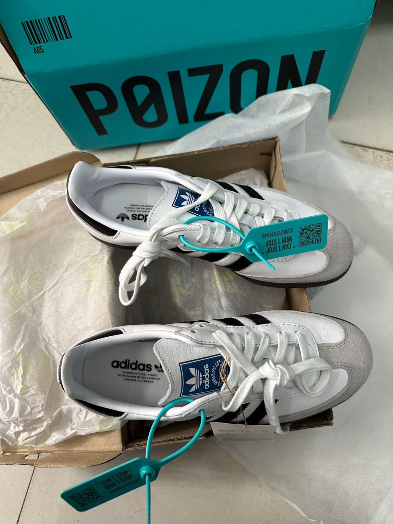custom review-adidas originals Samba OG Cloud White Core Black