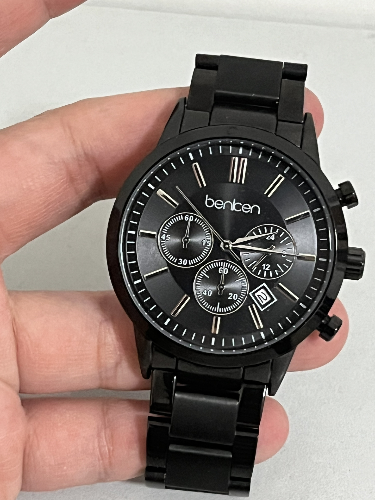 简约黑色系百搭石英表