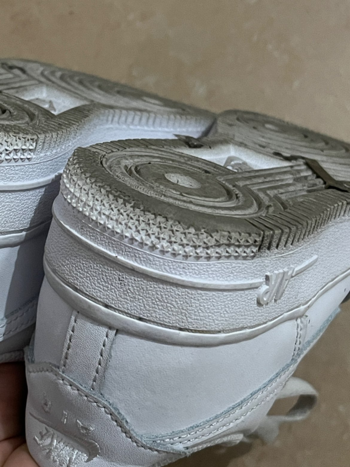 custom review-Nike Kids Air Force 1 Low LE 'White On White' Sneakers