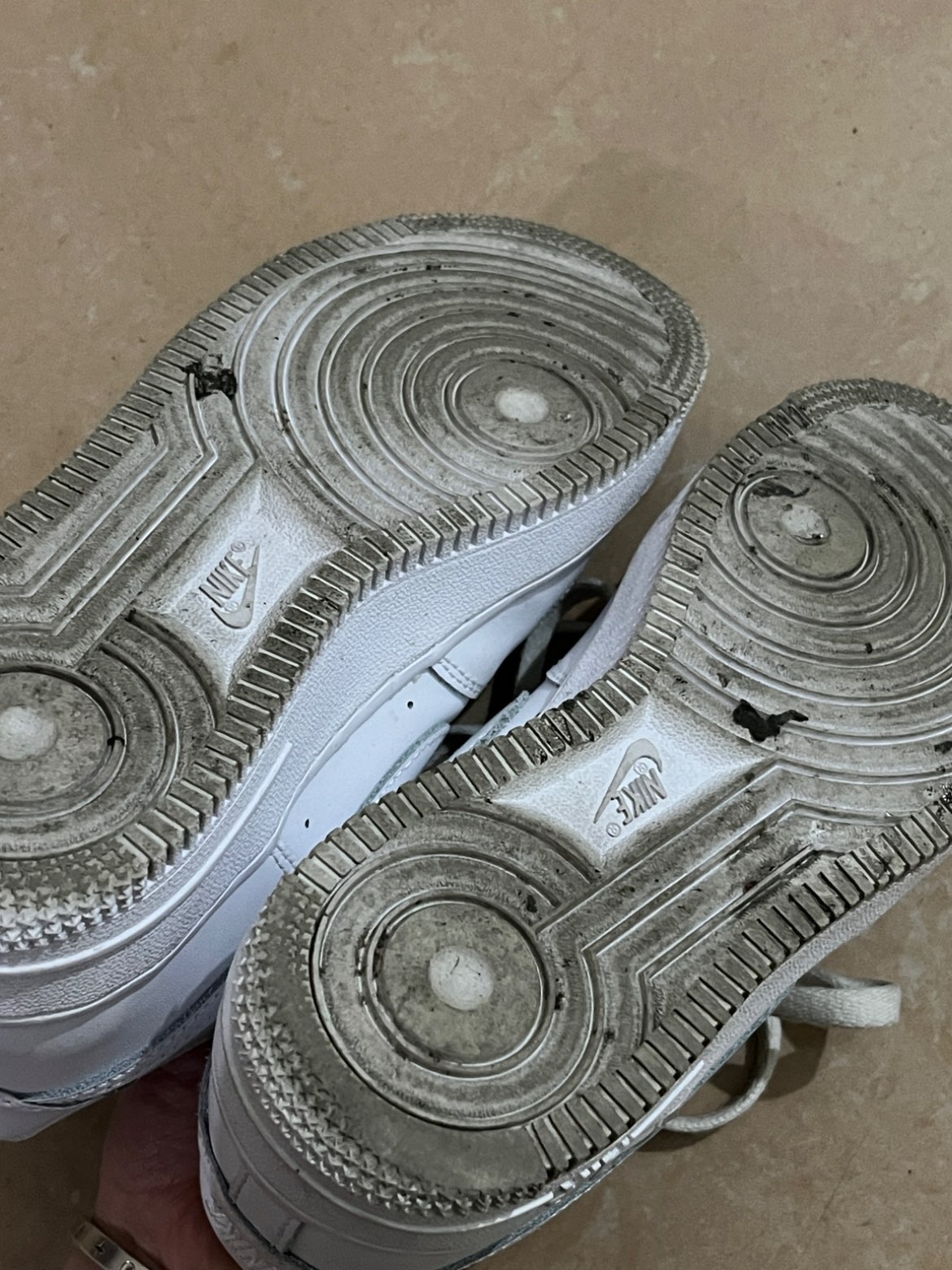custom review-Nike Kids Air Force 1 Low LE 'White On White' Sneakers