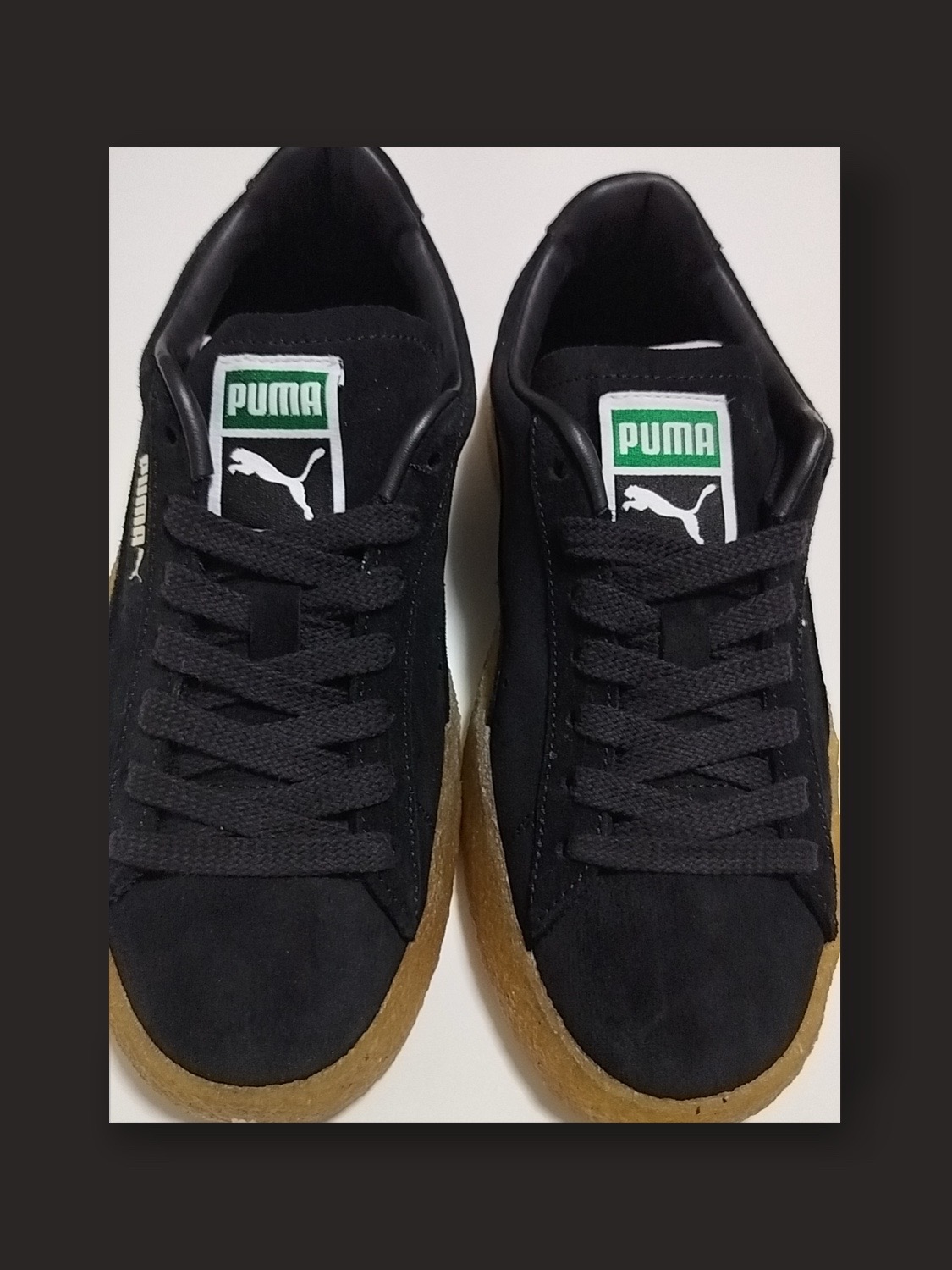 puma特价黑色板鞋