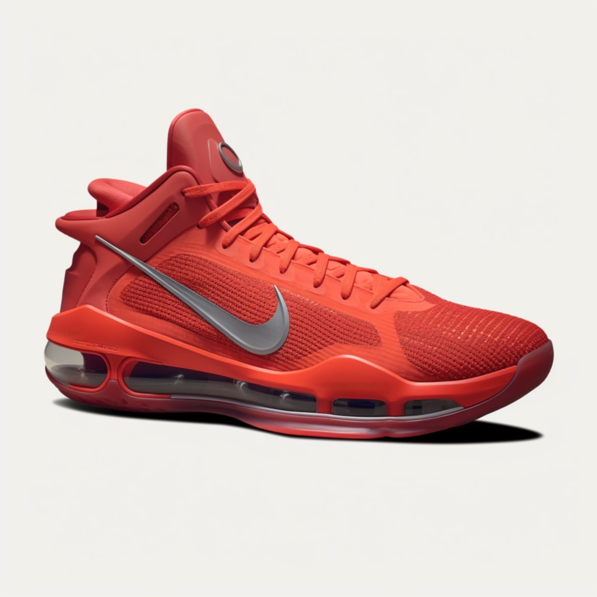 红色的nike气垫球鞋