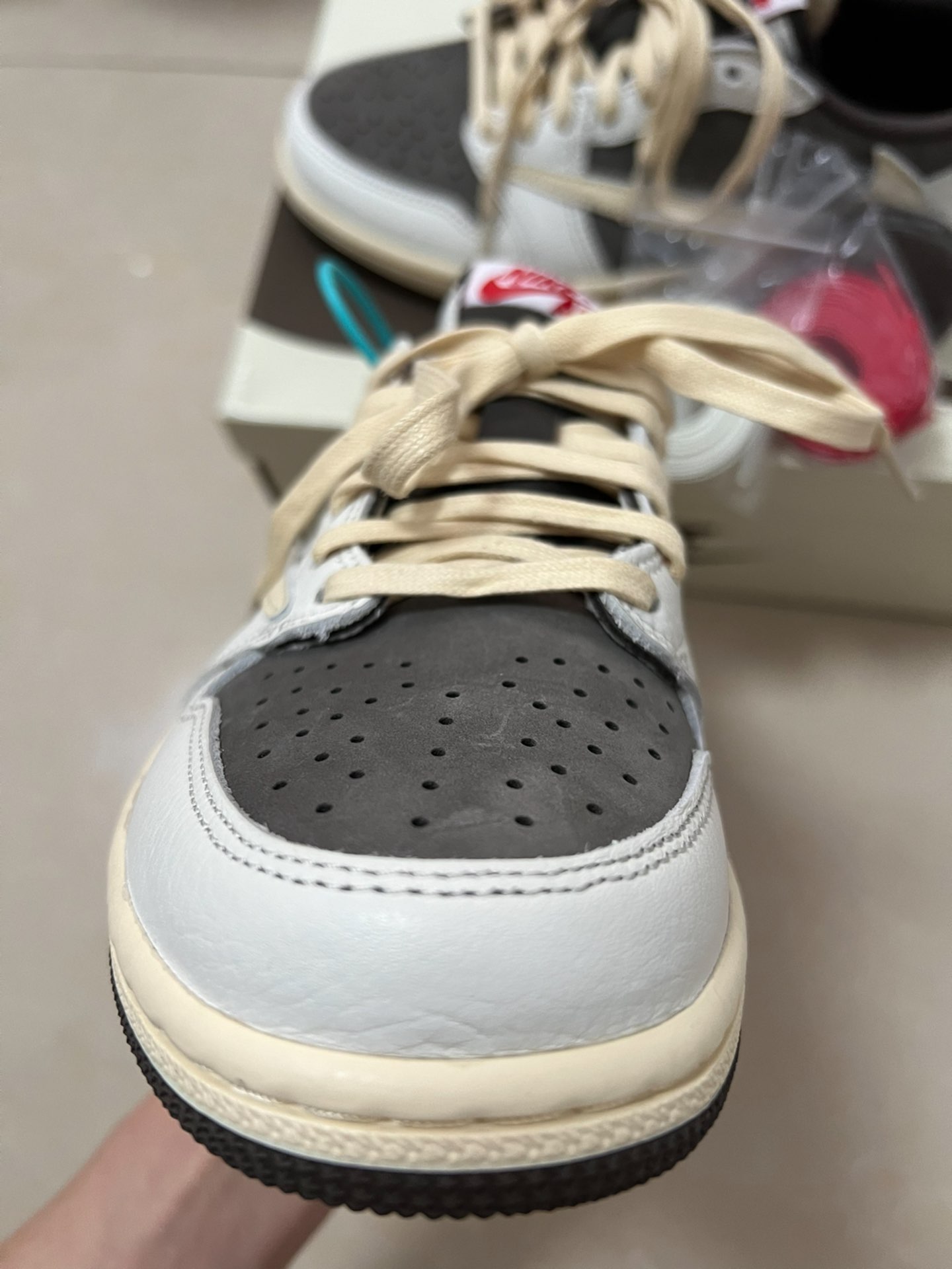 custom review-Jordan Travis Scott Jordan 1 Reverse Mocha