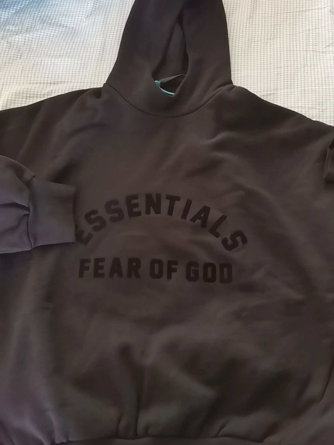 custom review-Fear Of God Essentials Arch Logo Hoodie