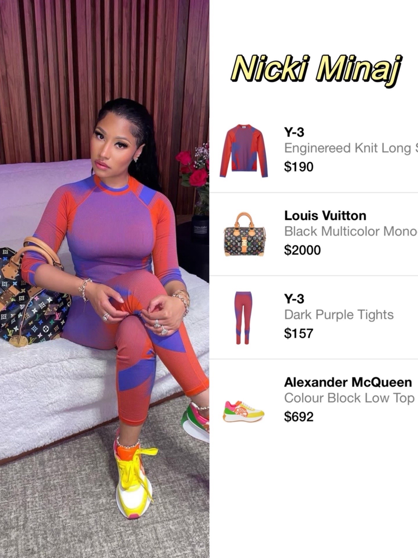 麻辣鸡nicki minaj皇后电台造型分享99完美凸显好身材