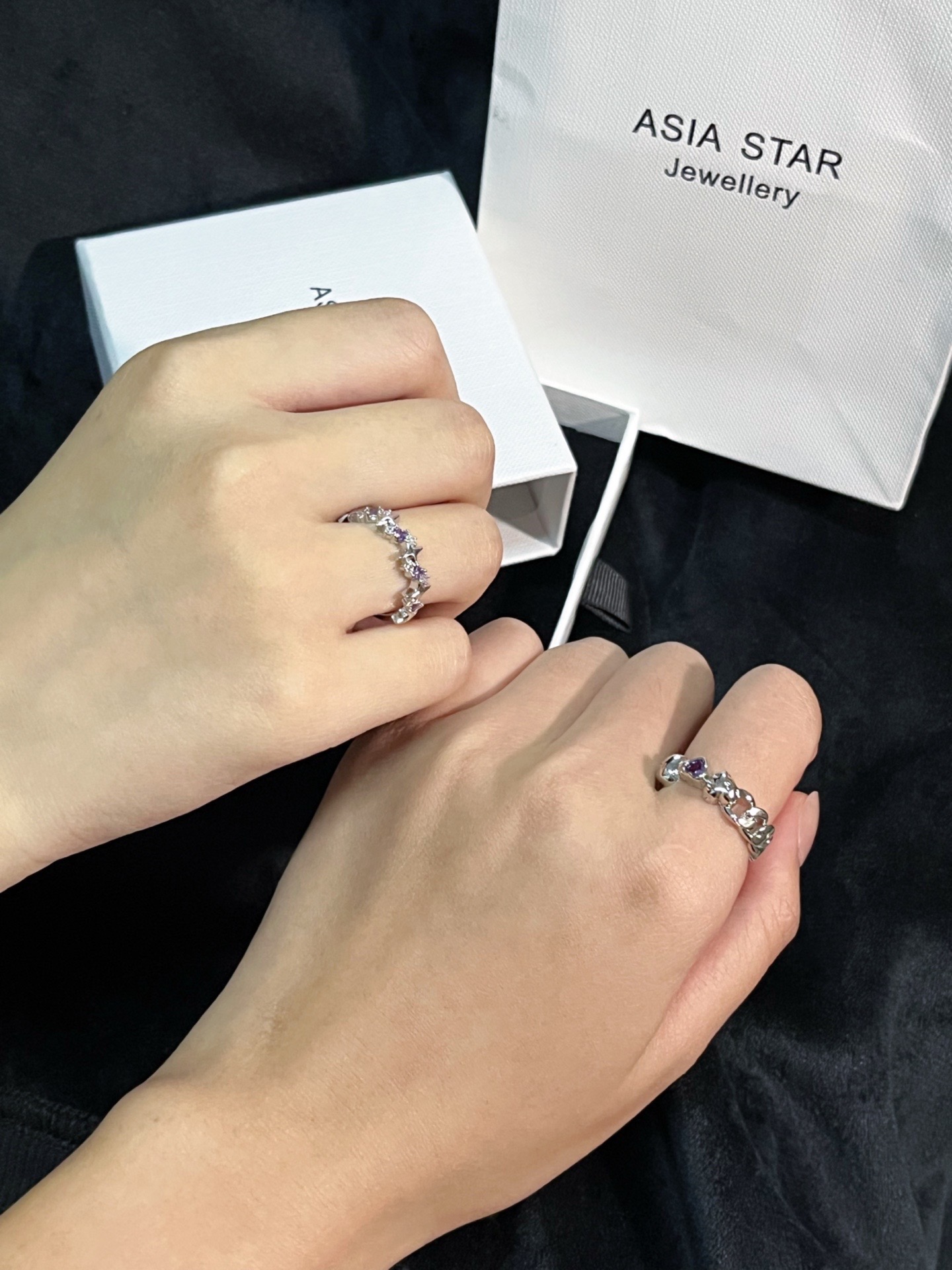 闺蜜送的对戒超美!