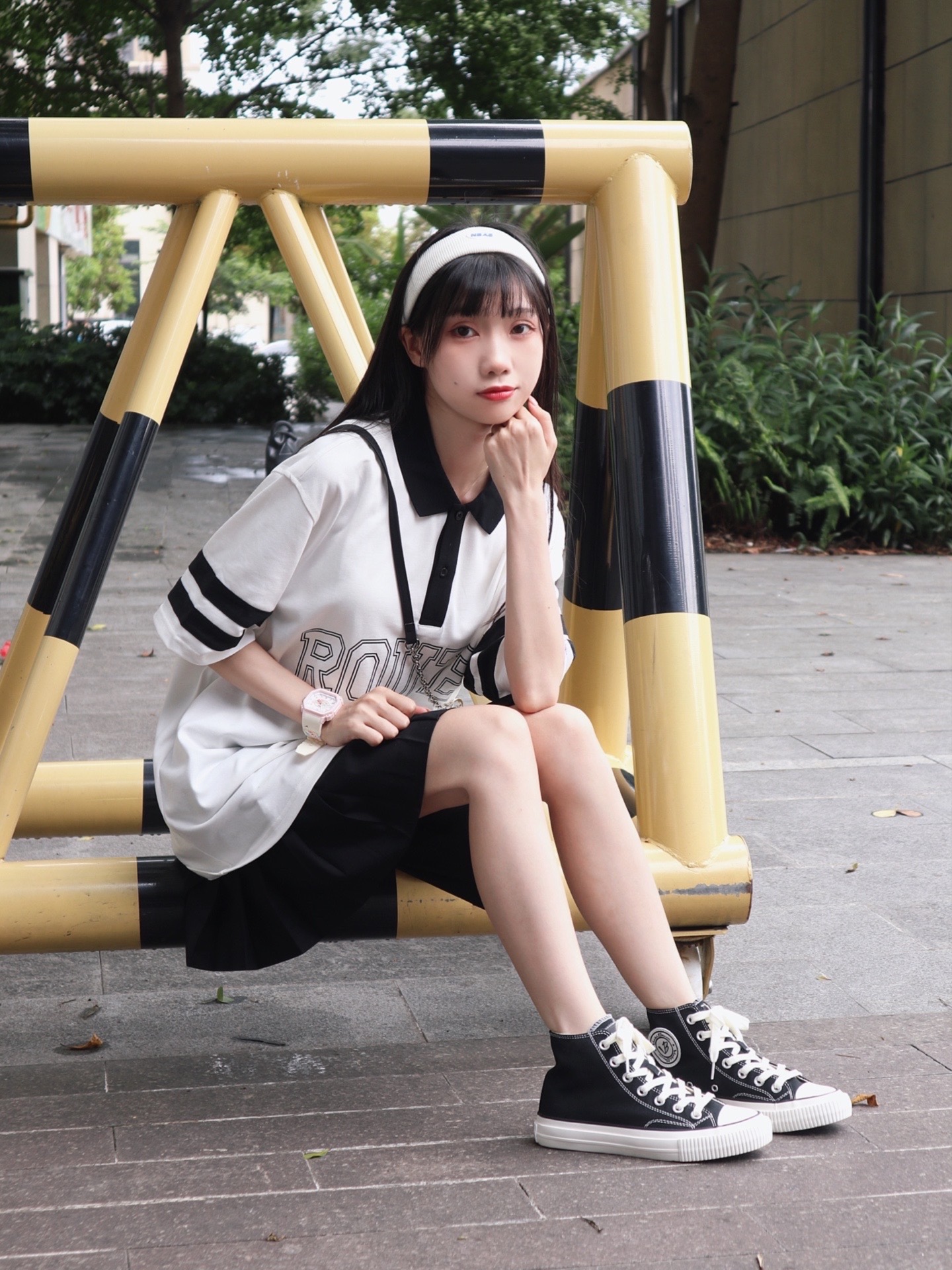 好久没穿高帮帆布鞋啦~再次穿上还是很喜欢!