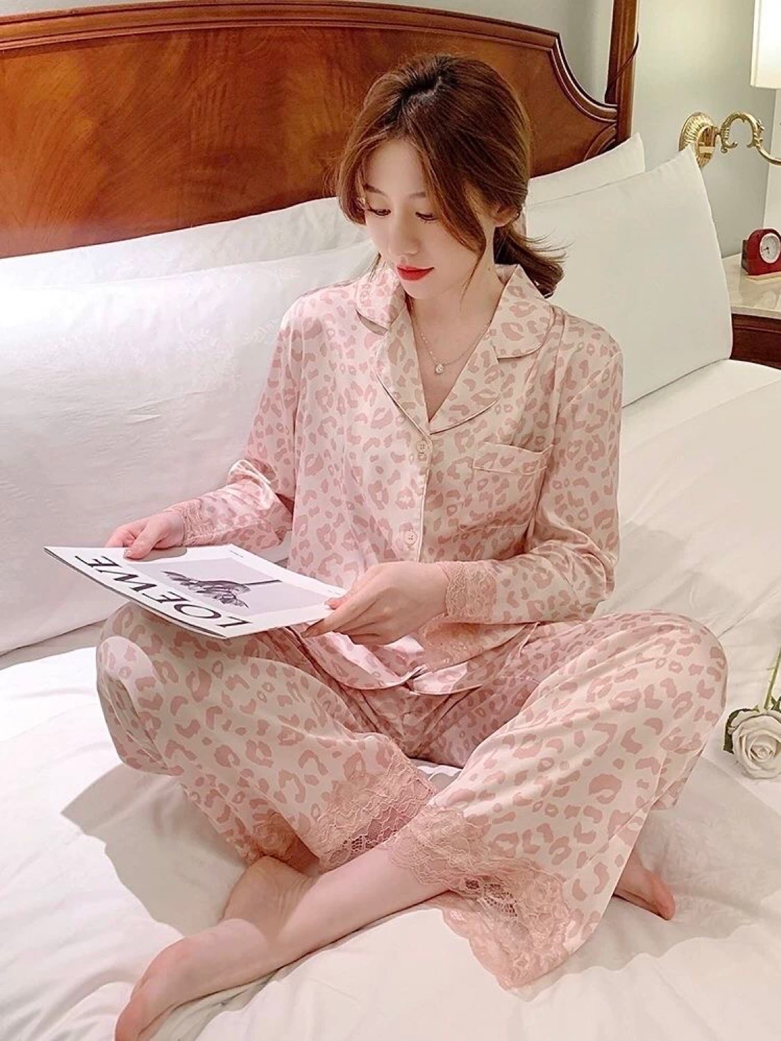 粉色豹纹睡衣推荐