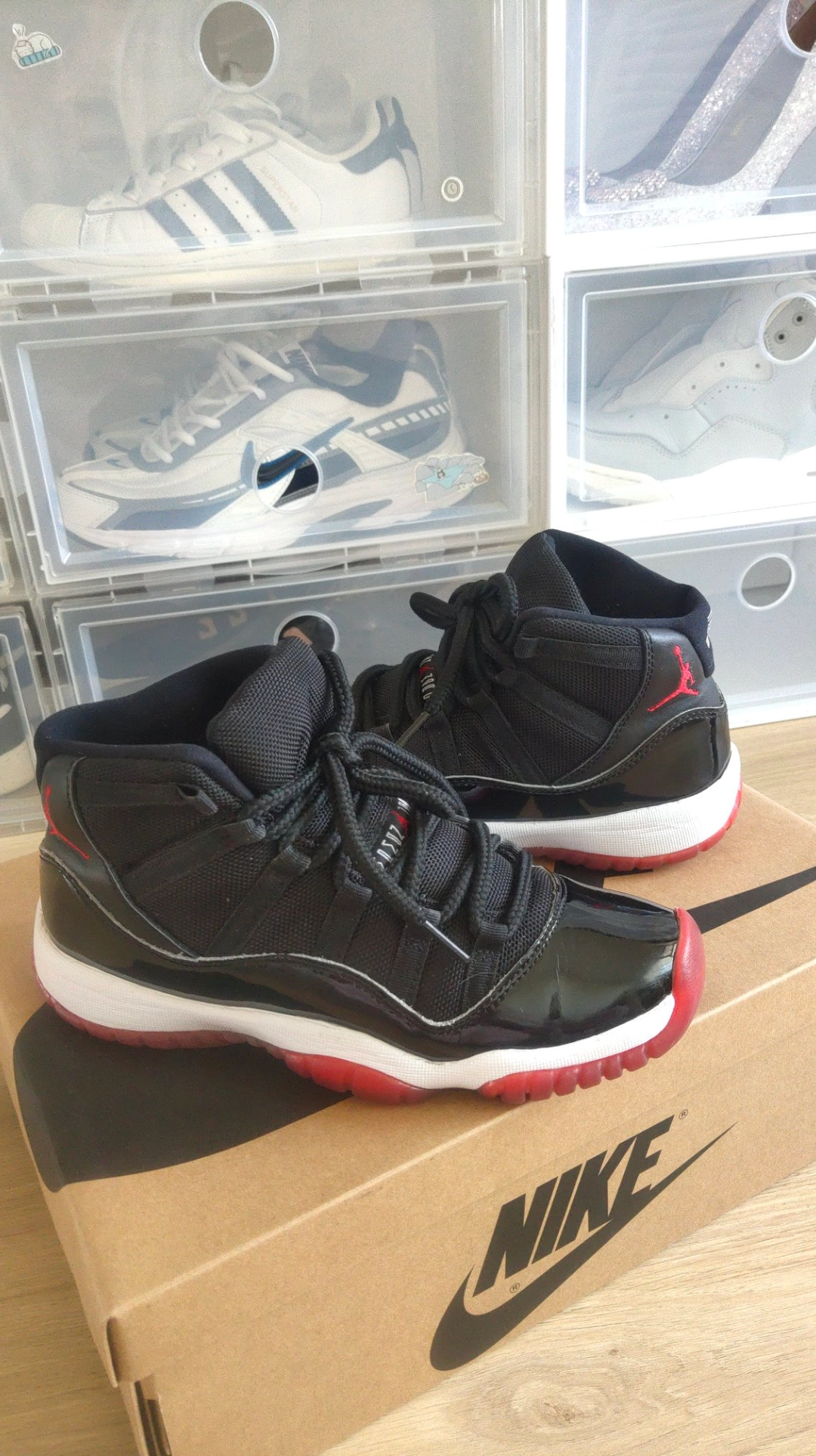 custom review-Jordan 11 Retro Playoffs Bred 2019 GS