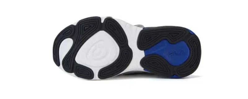 FILA KIDS Assaulter Slip Resistant Cushioning Abrasion Resistant Breathable Kids' Running Shoes Blue Red Kids'-4