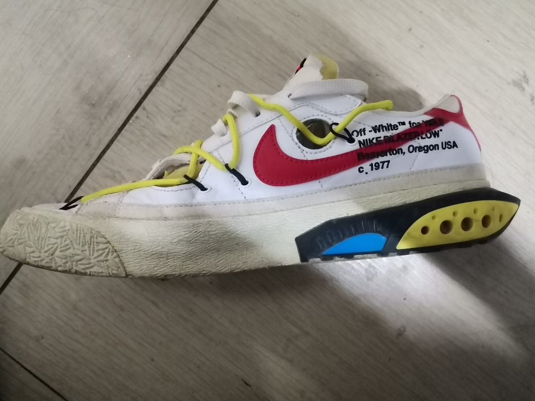 custom review-Nike Blazer Low Off White University Red