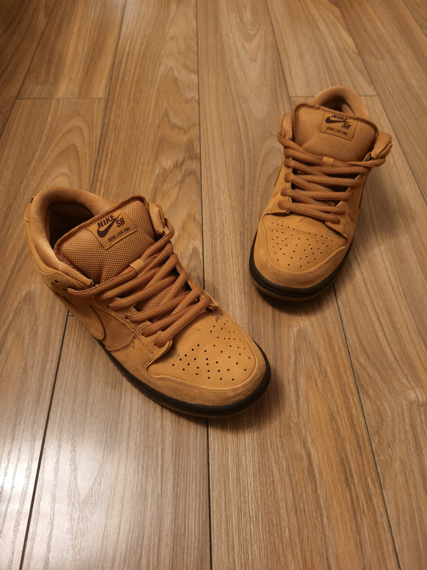 custom review-Nike Dunk SB Low Топ Кроссовки для скейтбординга Унисекс Пшеница