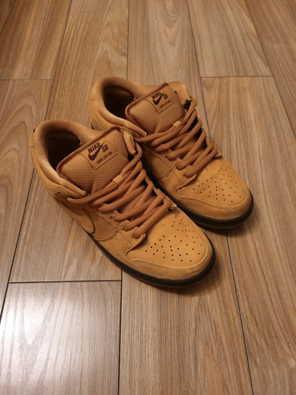 custom review-Nike Dunk SB Low Топ Кроссовки для скейтбординга Унисекс Пшеница