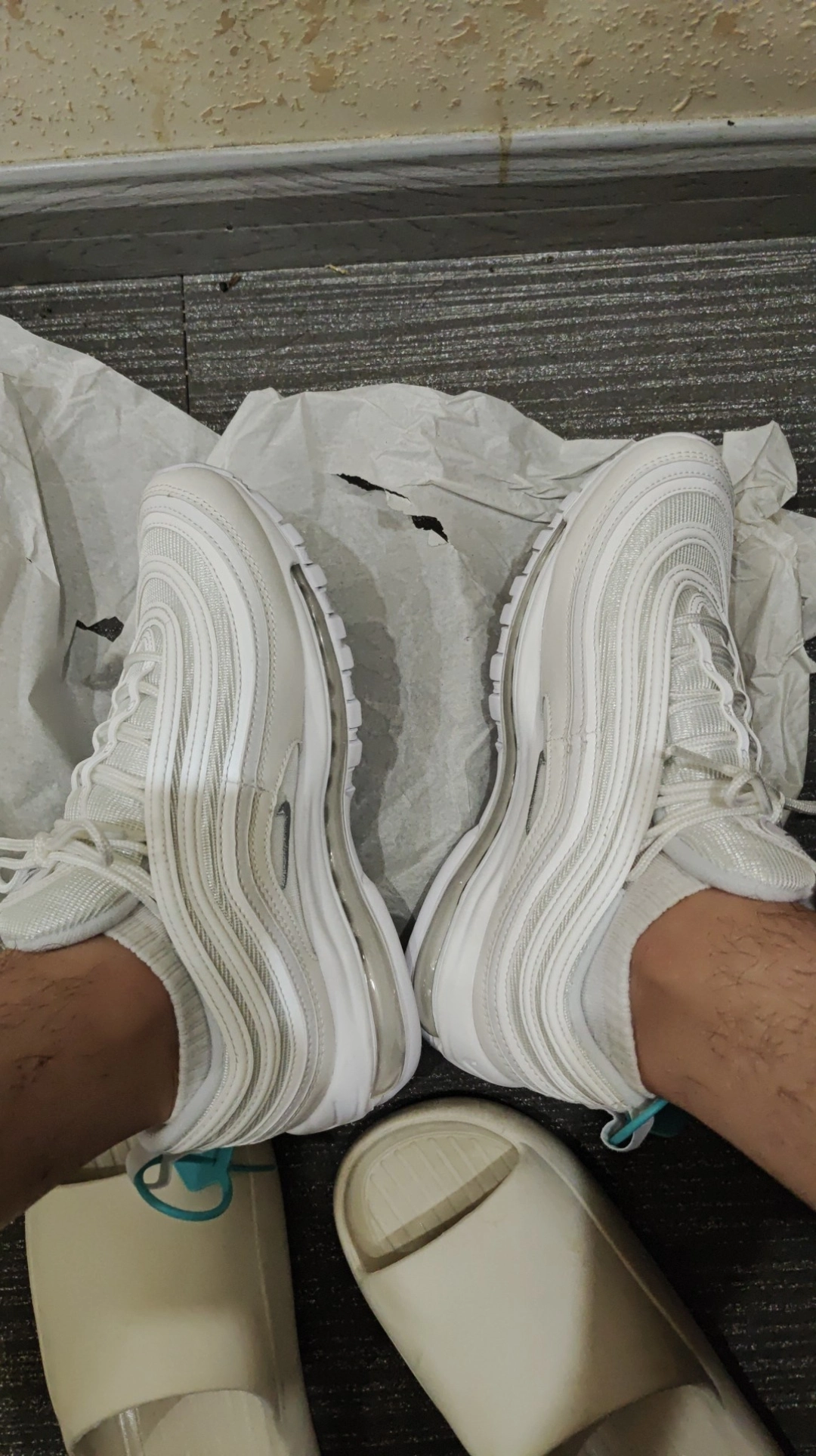 custom review-Nike Air Max 97 Triple White Wolf Grey