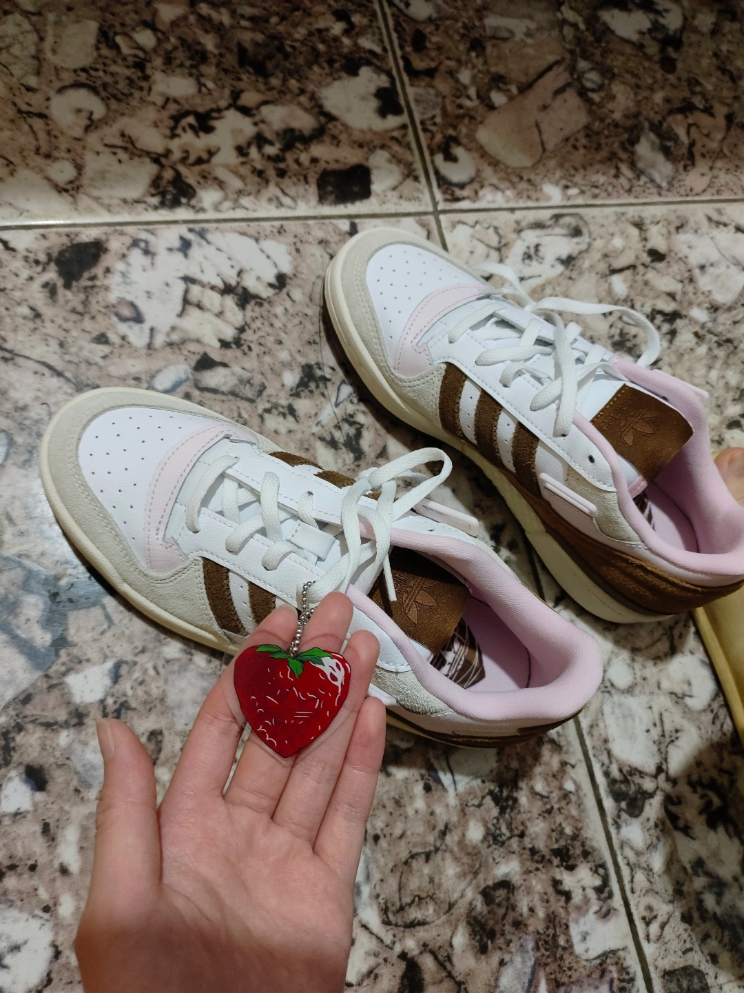 custom review-Adidas Forum Low Chocolate To My Strawberry Women's