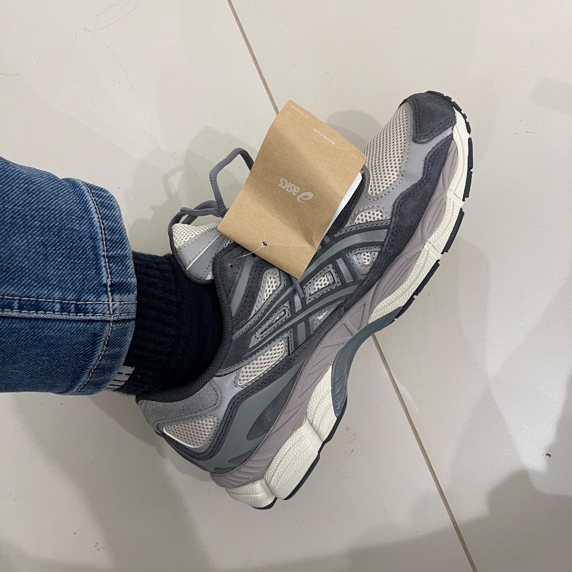 custom review-ASICS Gel NYC Low Top Повседневная обувь Унисекс Овсяный серый