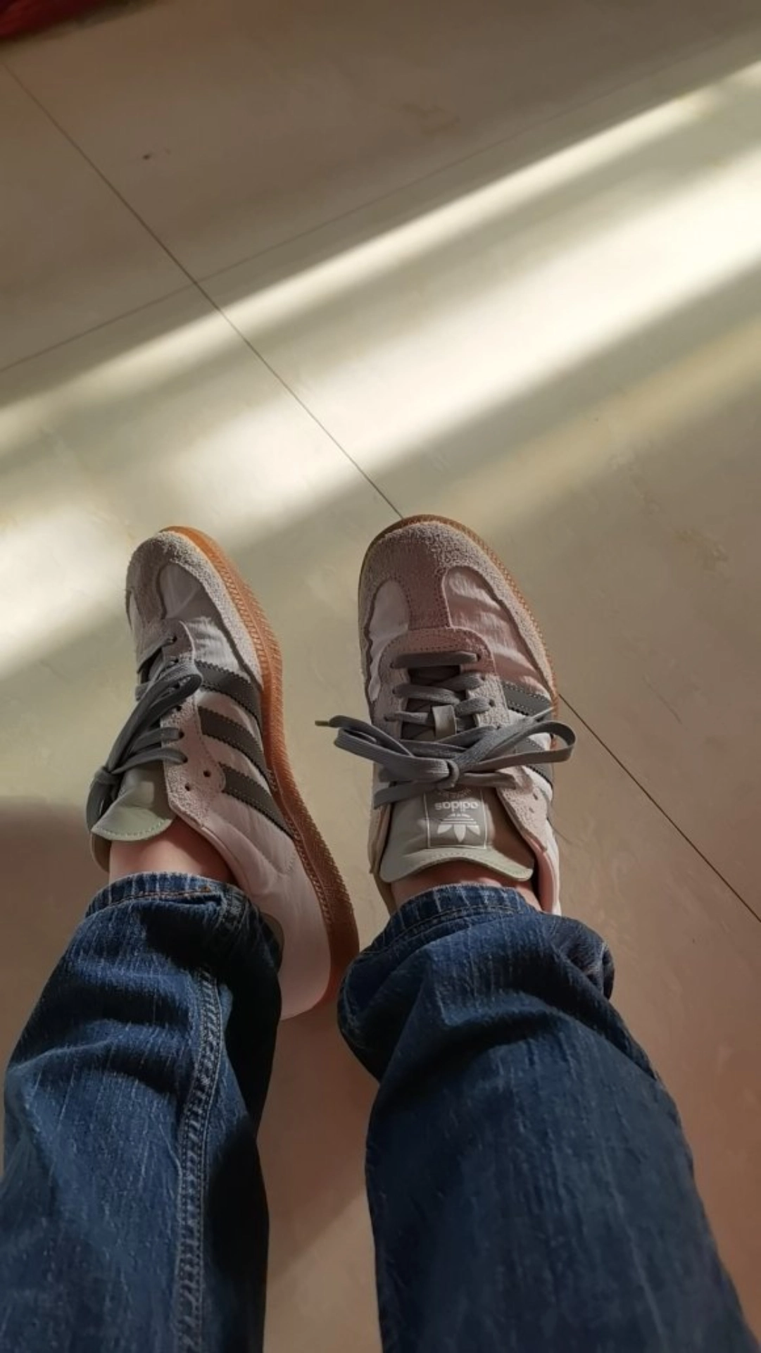 custom review-adidas Samba OG Silver Green Putty Mauve Women
s