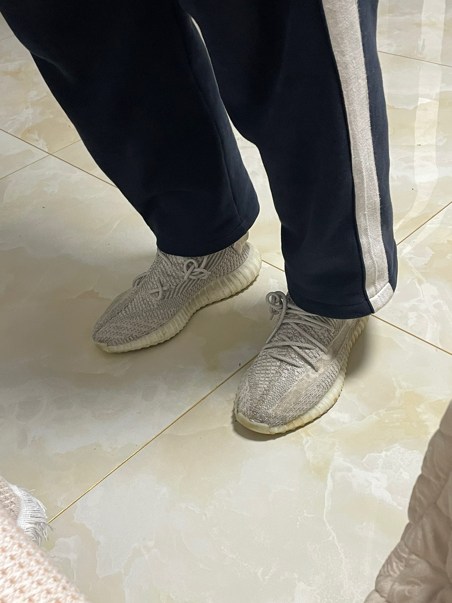 custom review-Adidas Originals Yeezy Boost 350 V2 Статический Slip-Resistant Низкий Топ Повседневная Обувь Унисекс Серый Белый Выпуск 2023