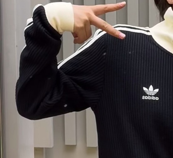 custom review-Adidas Originals Clover Series Outfit Куртки и Пальто Унисекс Черный