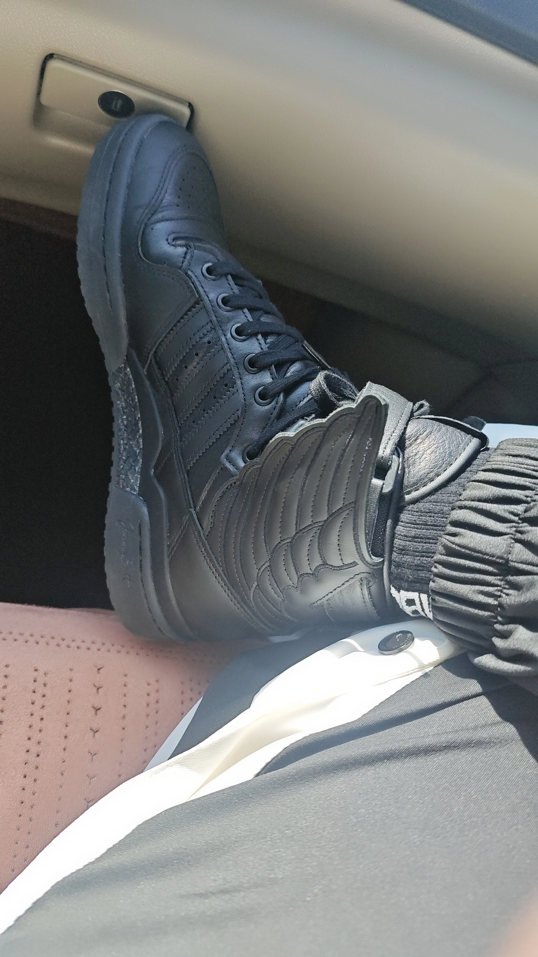custom review-JEREMY SCOTT x adidas originals FORUM High Wings 4,0 High Top Скейтборд Кроссовки Унисекс Черный
