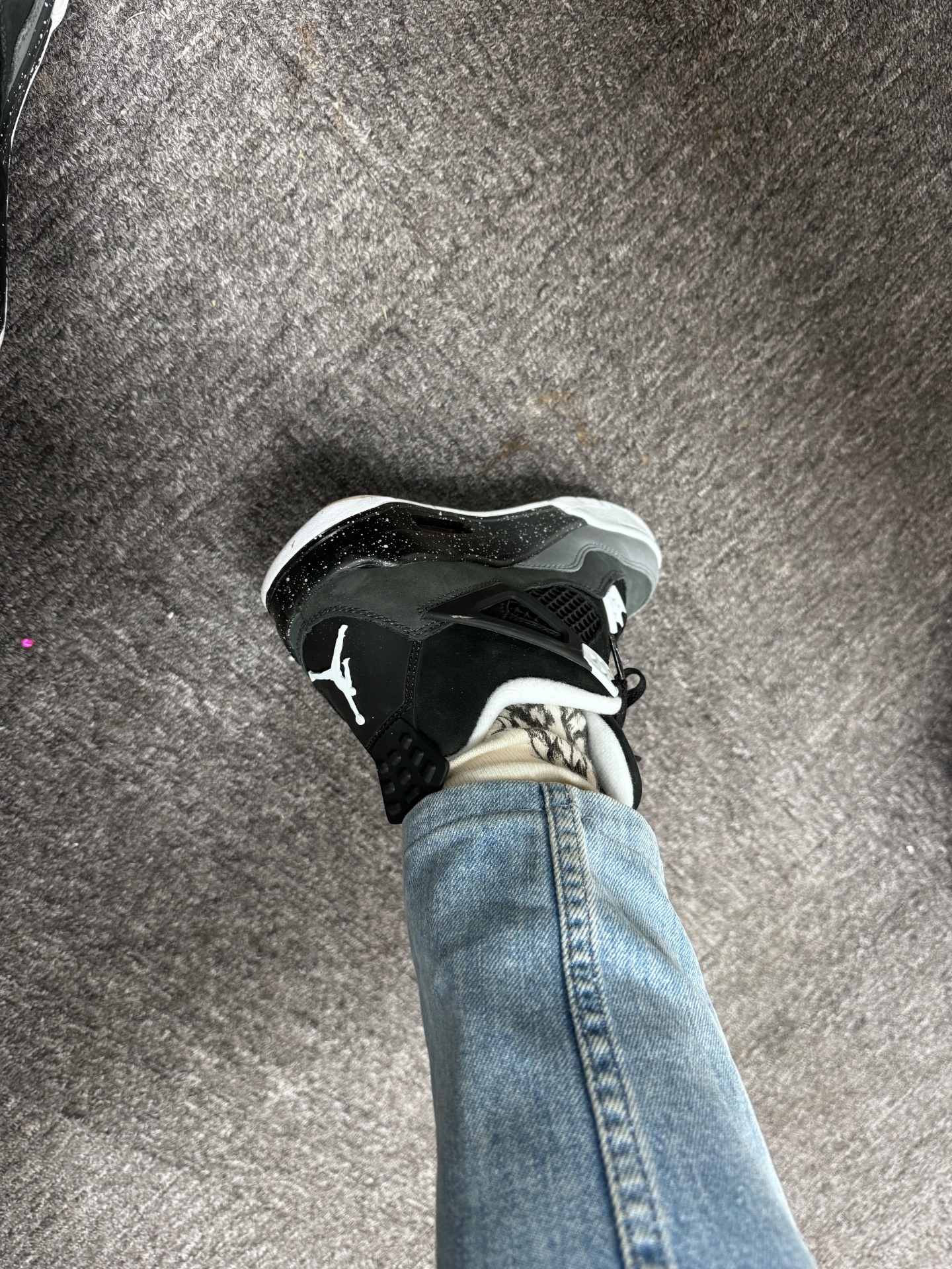 custom review-Jordan Air Джордан 4 Противоскользящие Анти-KICK Высокий Топ Детские Баскетбольные Кроссовки Черные