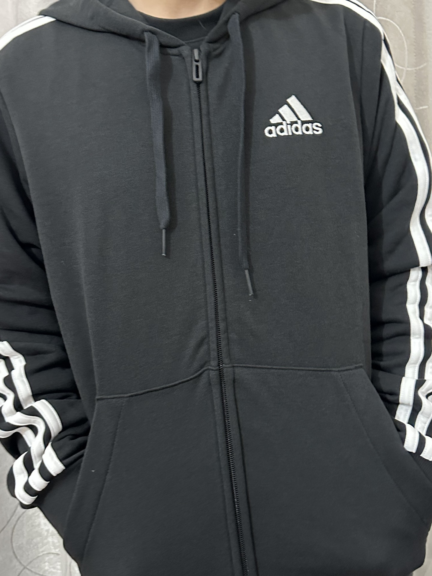 custom review-Adidas Essentials Куртка Осенняя Мужская Черная