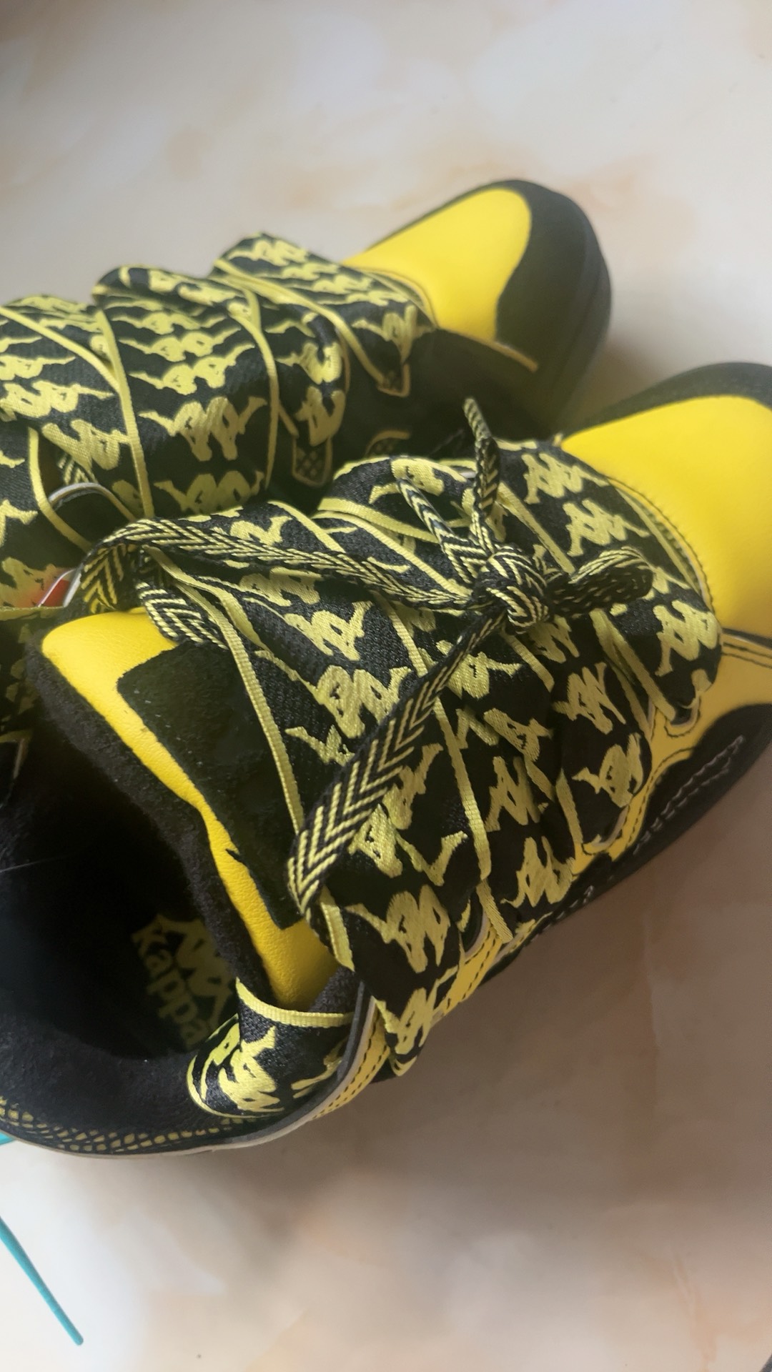 custom review-KAPPA Fatty Обувь Покрытие Устойчивое к истиранию Низкий Топ Скейтборд Кроссовки Унисекс Желтый