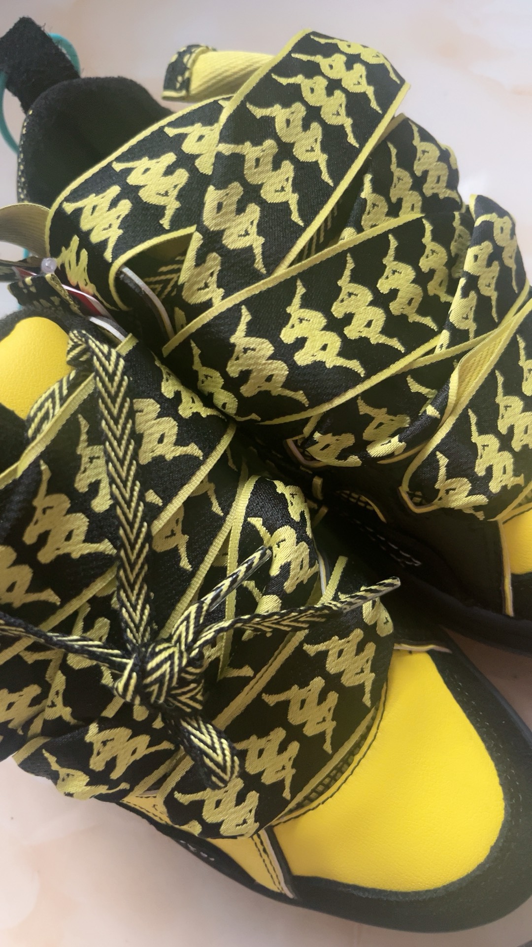 custom review-KAPPA Fatty Обувь Покрытие Устойчивое к истиранию Низкий Топ Скейтборд Кроссовки Унисекс Желтый