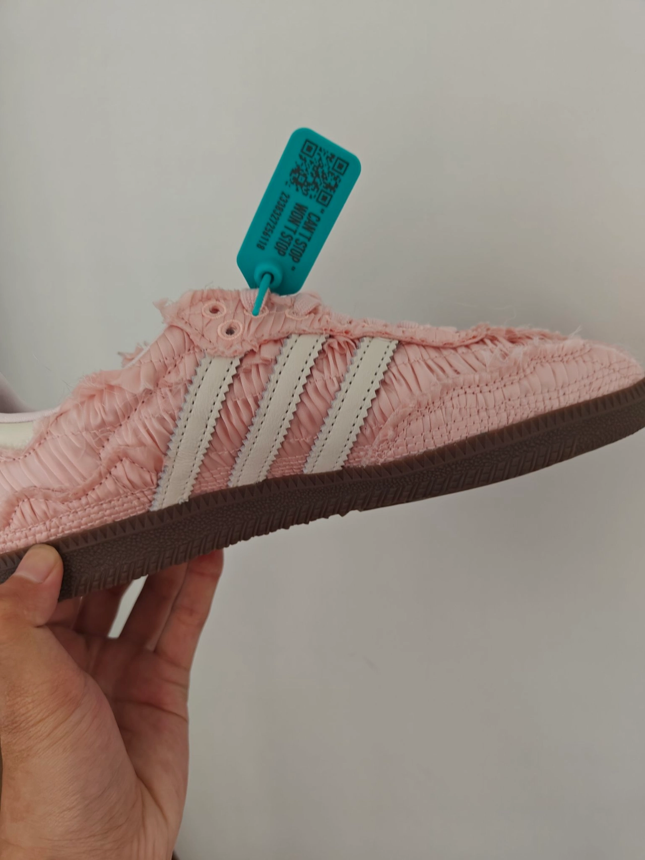 custom review-Adidas Originals x Caroline SAMBA OG Caroline Устойчивые к истиранию низкие скейтборд-кроссовки Женские Розовые Белые